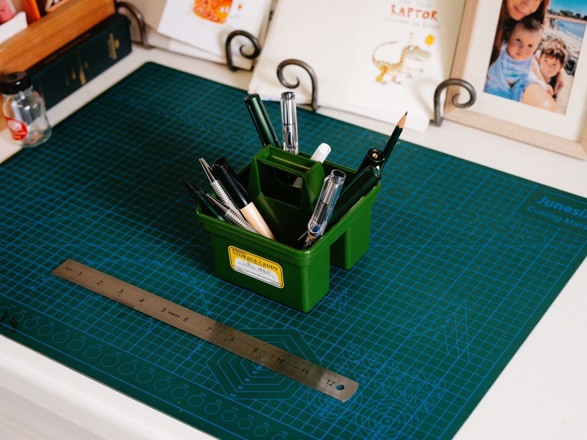 Penco Storage Caddy Small Green – Desk Organiser Australia