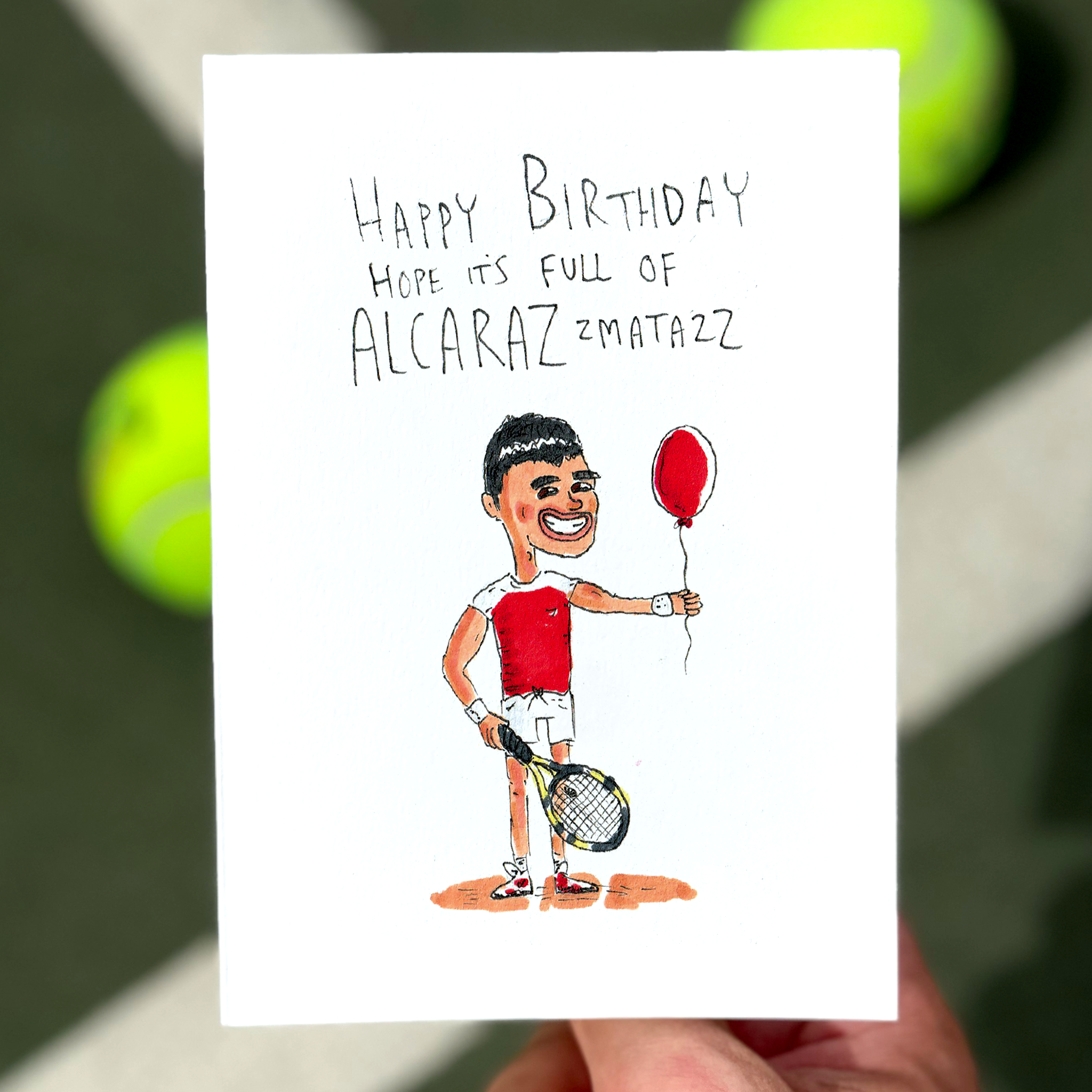 Happy Birthday Hope it's Full of Alacarazzmatazz - TENNIS FANS collection