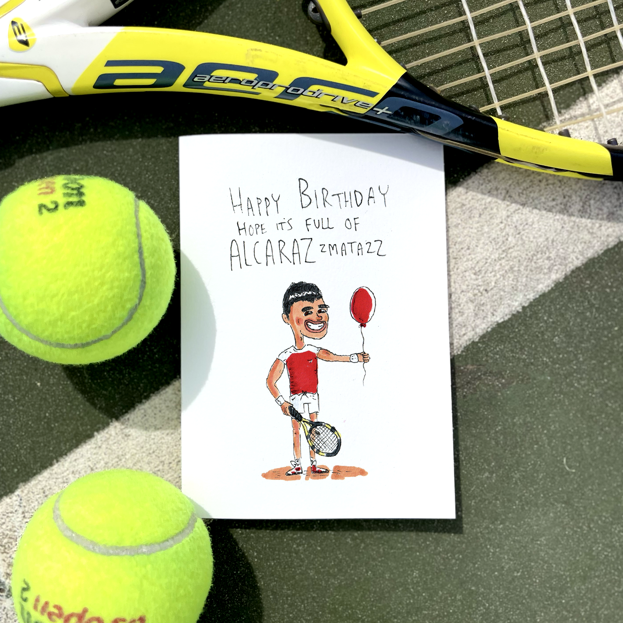 Happy Birthday Hope it's Full of Alacarazzmatazz - TENNIS FANS collection