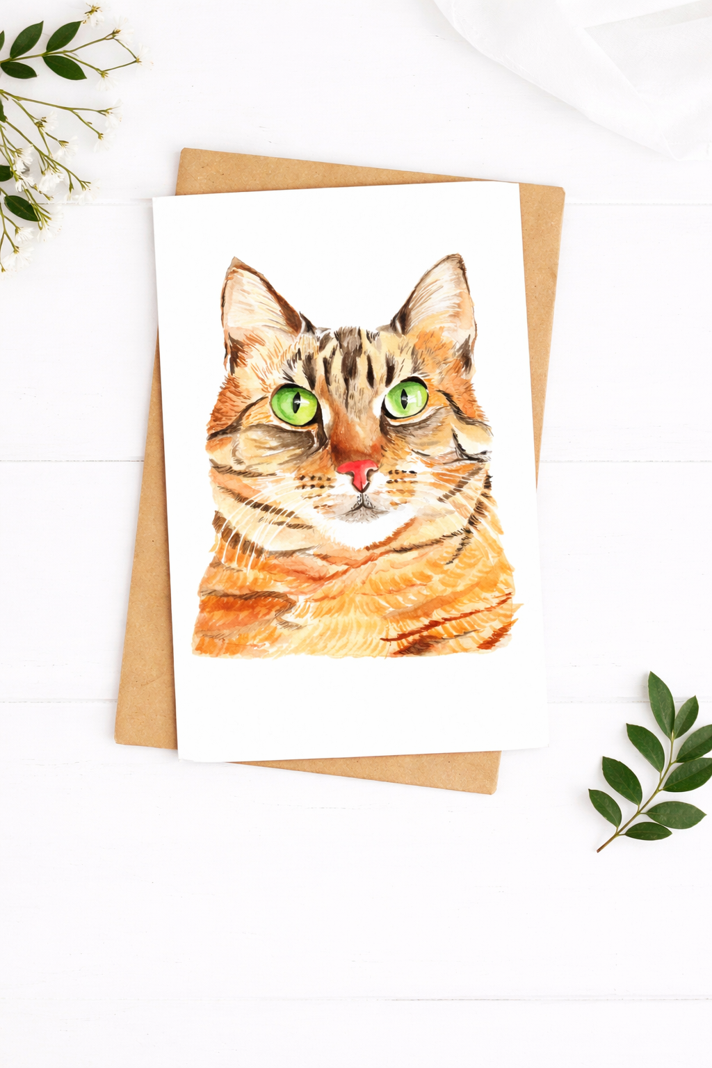 Kitty Illustrated Card - Well Drawn