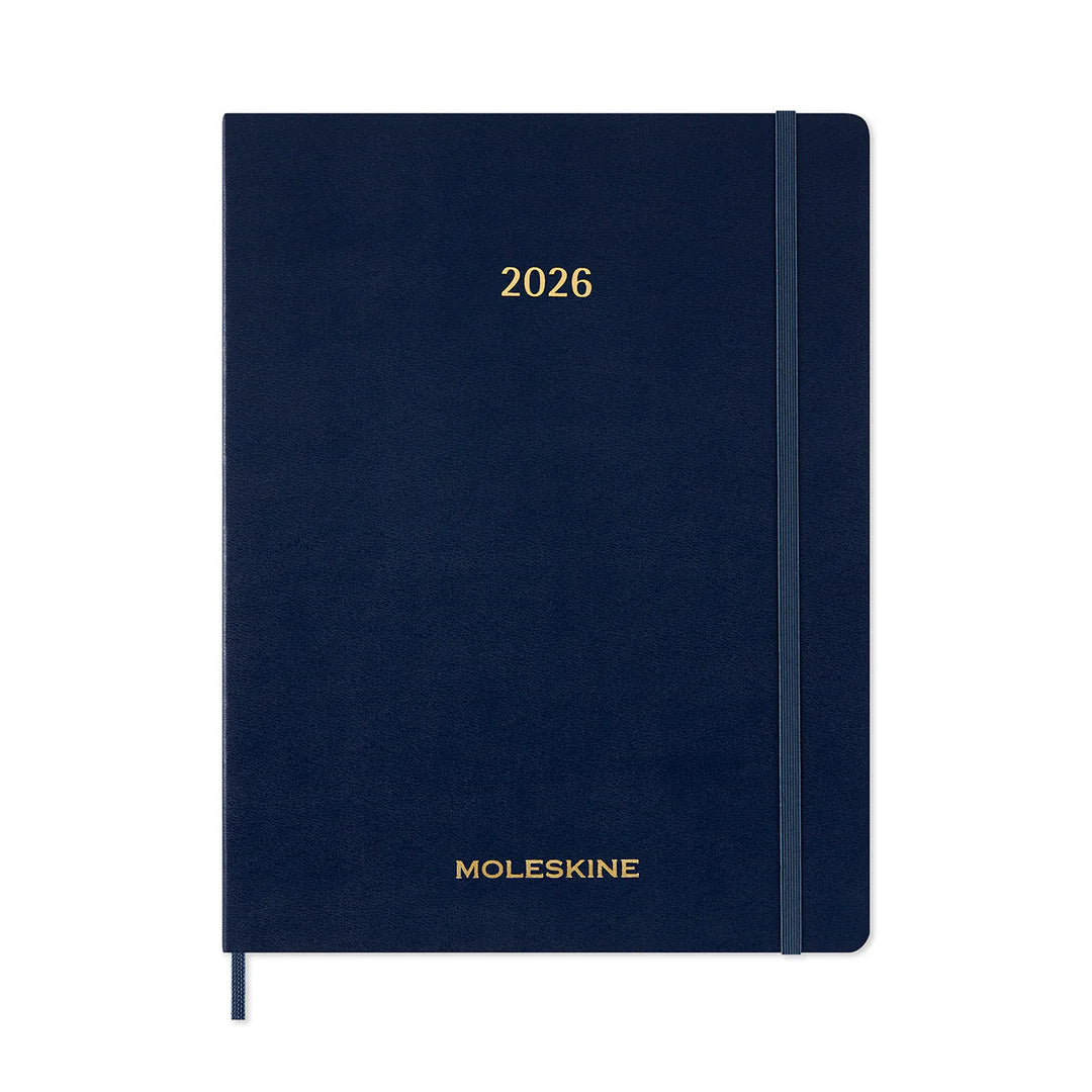 Moleskine - 2025 - 15 Month Weekly Vertical Soft Cover Planner - Extra Extra Large - Sapphire Blue - Well Drawn