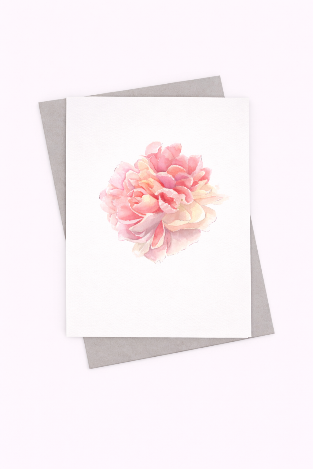 Peony Illustrated Card - Well Drawn