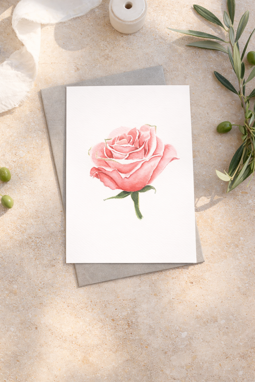 Pink Rose - Well Drawn