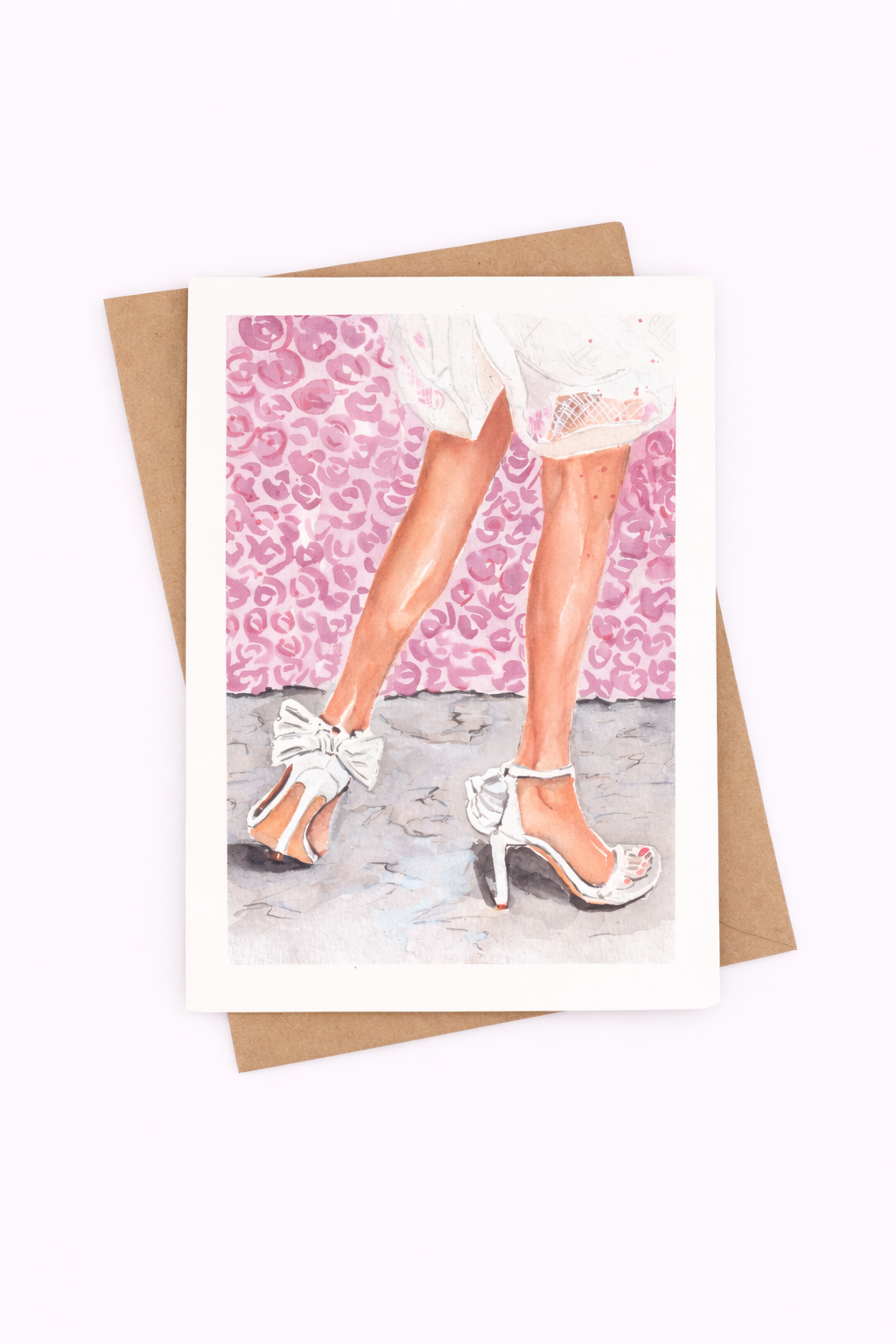 Roses & Pretty Shoes Card - Well Drawn