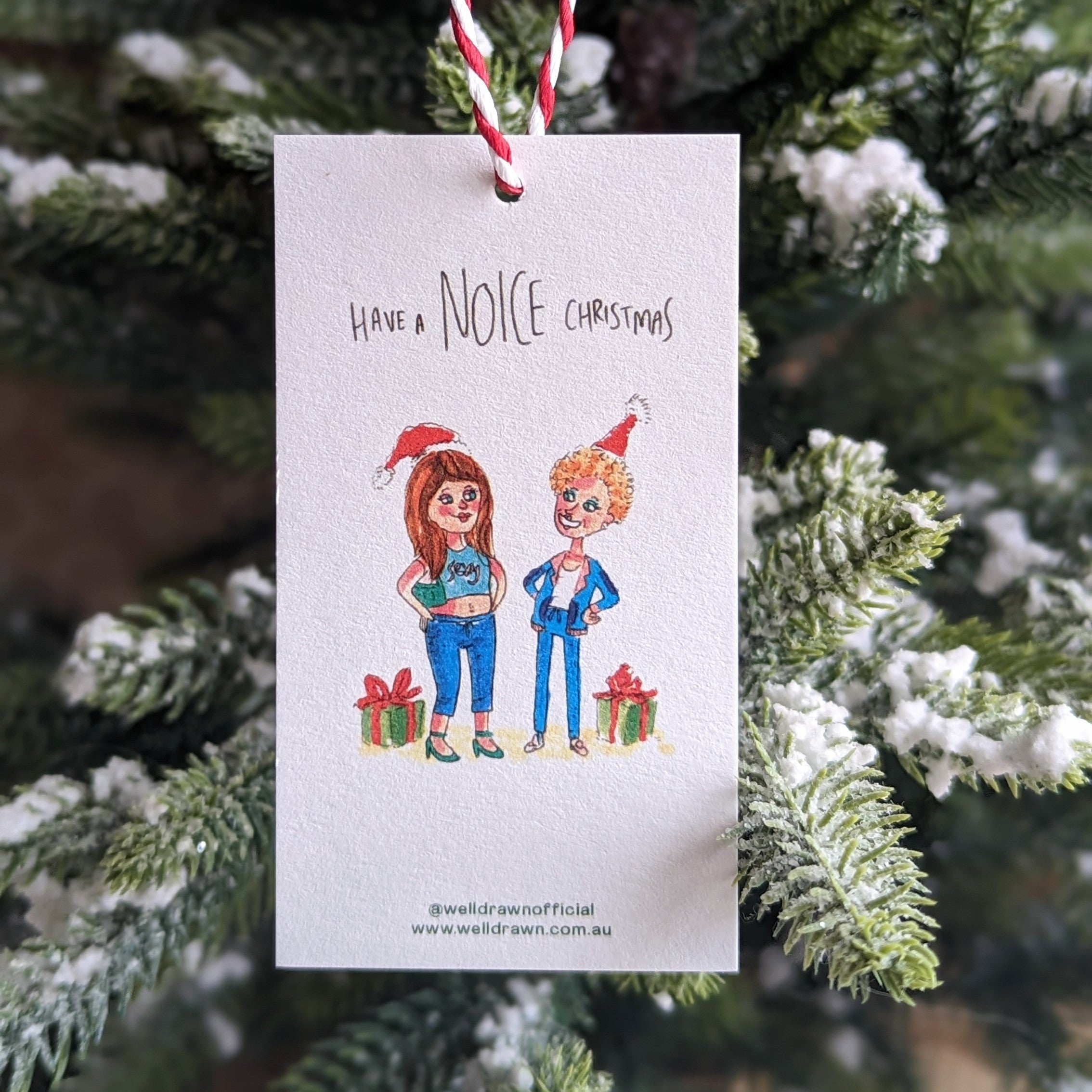 Christmas Gift Tags with String - 6 Bundle pack