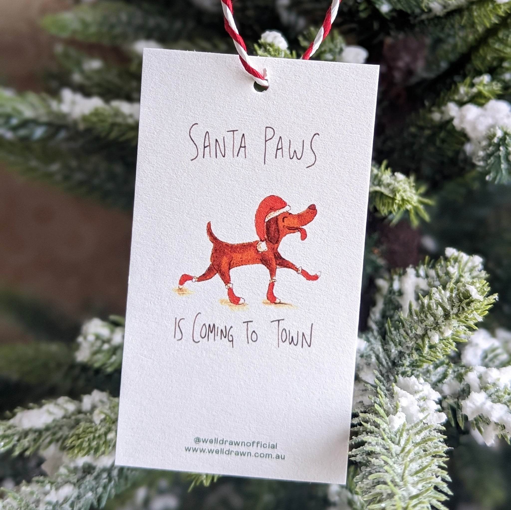 Christmas Gift Tags with String - 6 Bundle pack