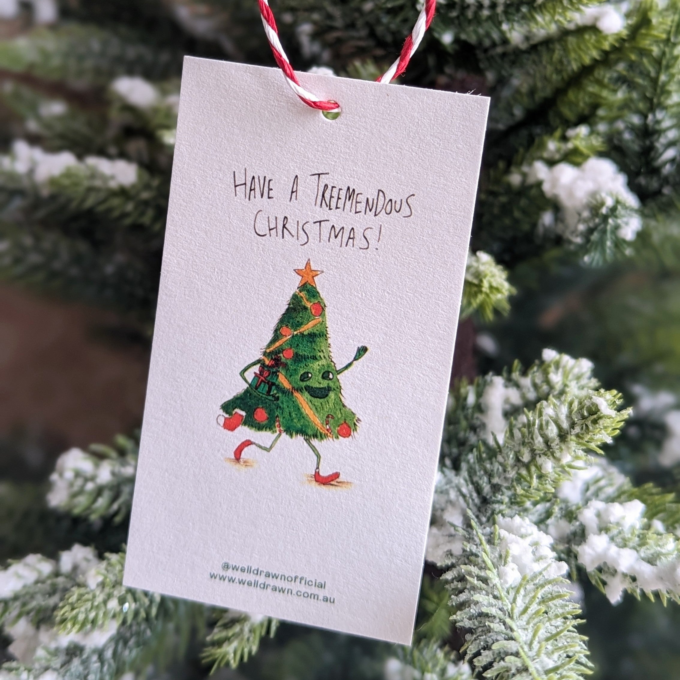 Christmas Gift Tags with String - 6 Bundle pack