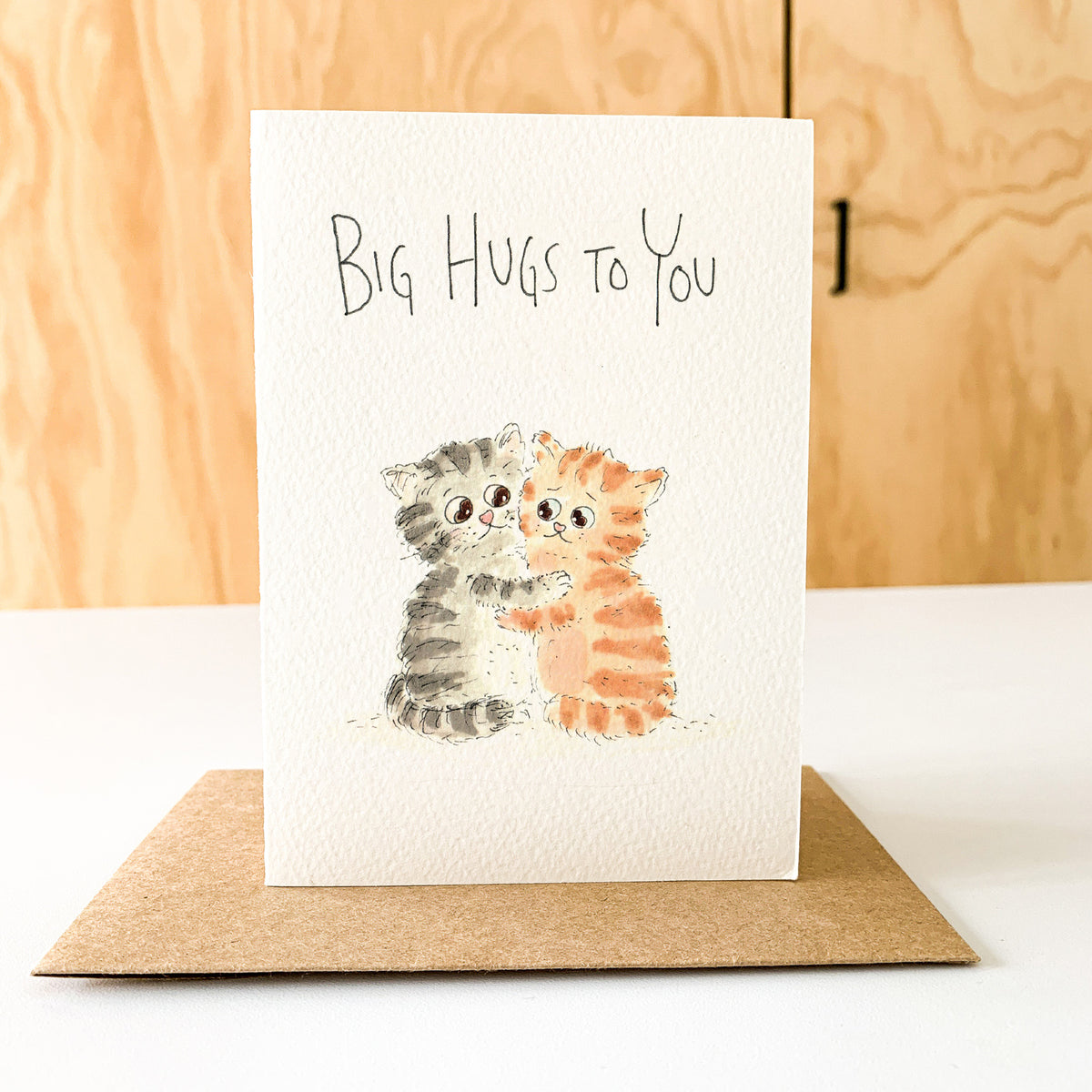 Big Hugs To You thoughtful Australian support and sympathy card by Well Drawn, image 7