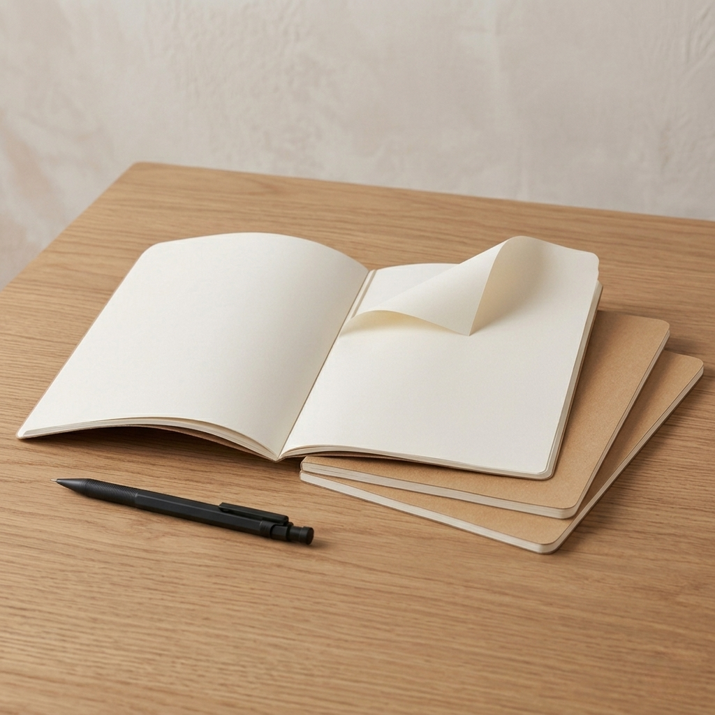 Moleskine - Cahier Notebook - Set of 3 - Plain - Large - Kraft - Well Drawn