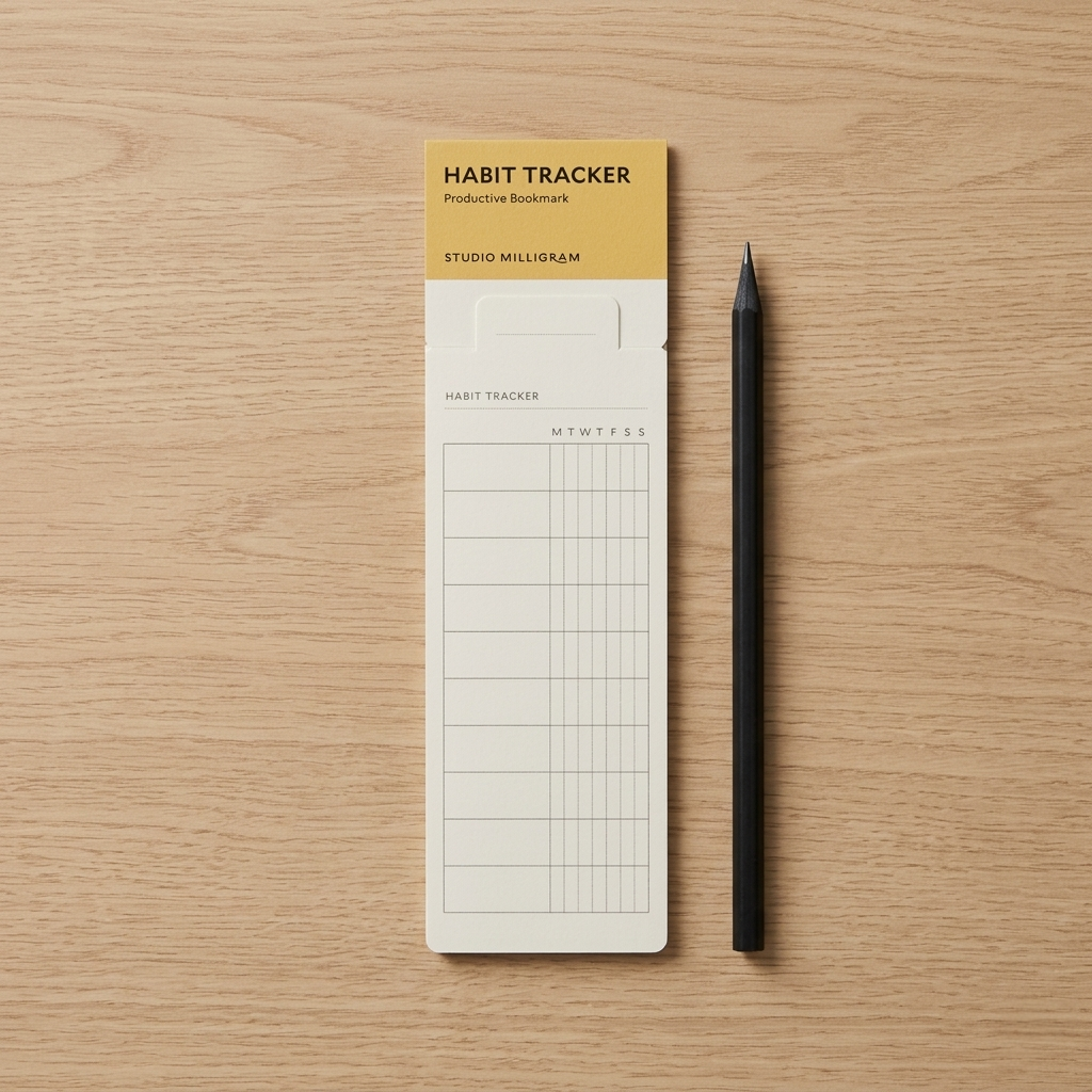 Studio Milligram - Bookmark Pad - A5 - Habit Tracker - Well Drawn
