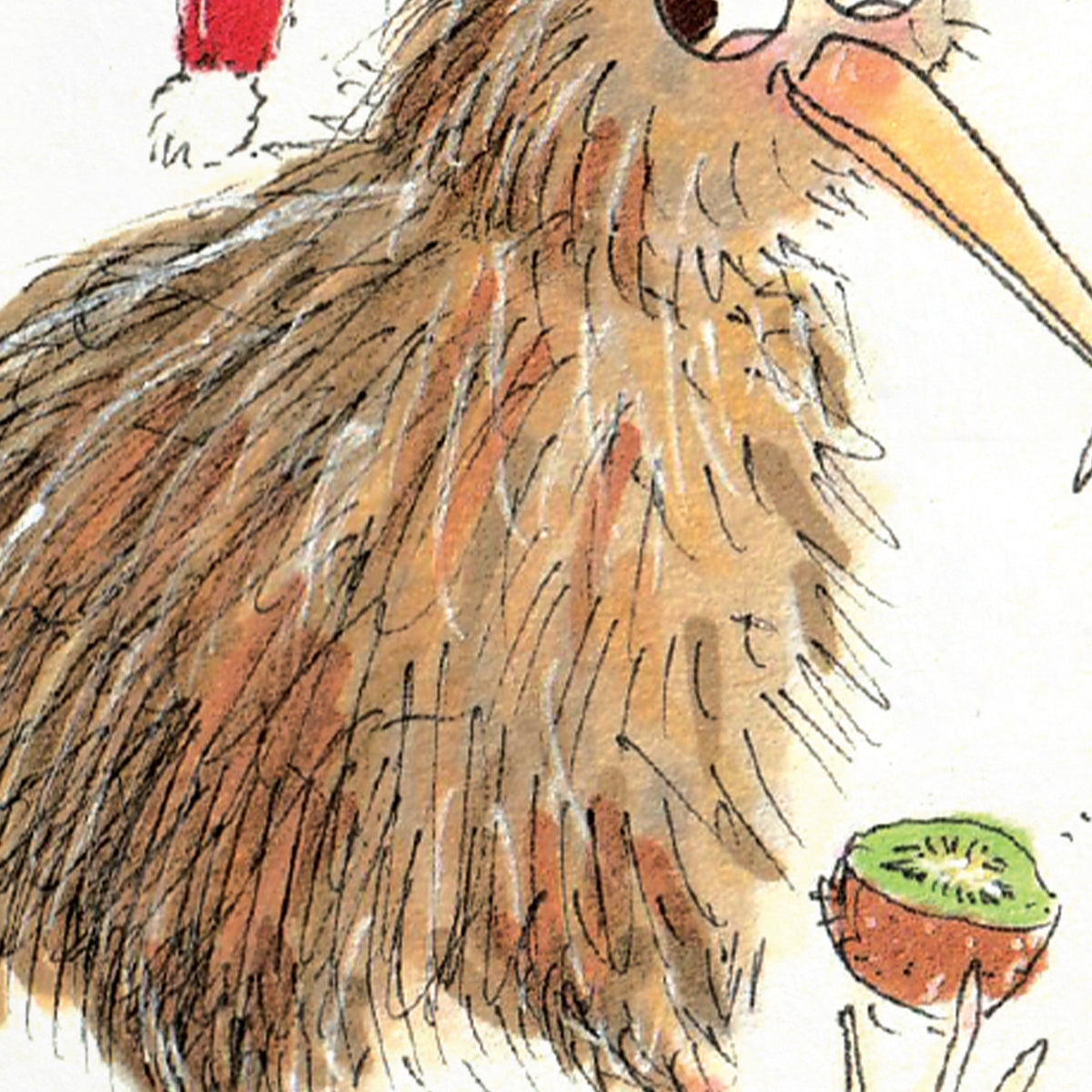 KIWISH You a Merry Christmas hand-drawn Kiwi Christmas card by Well Drawn Australia, product image 9