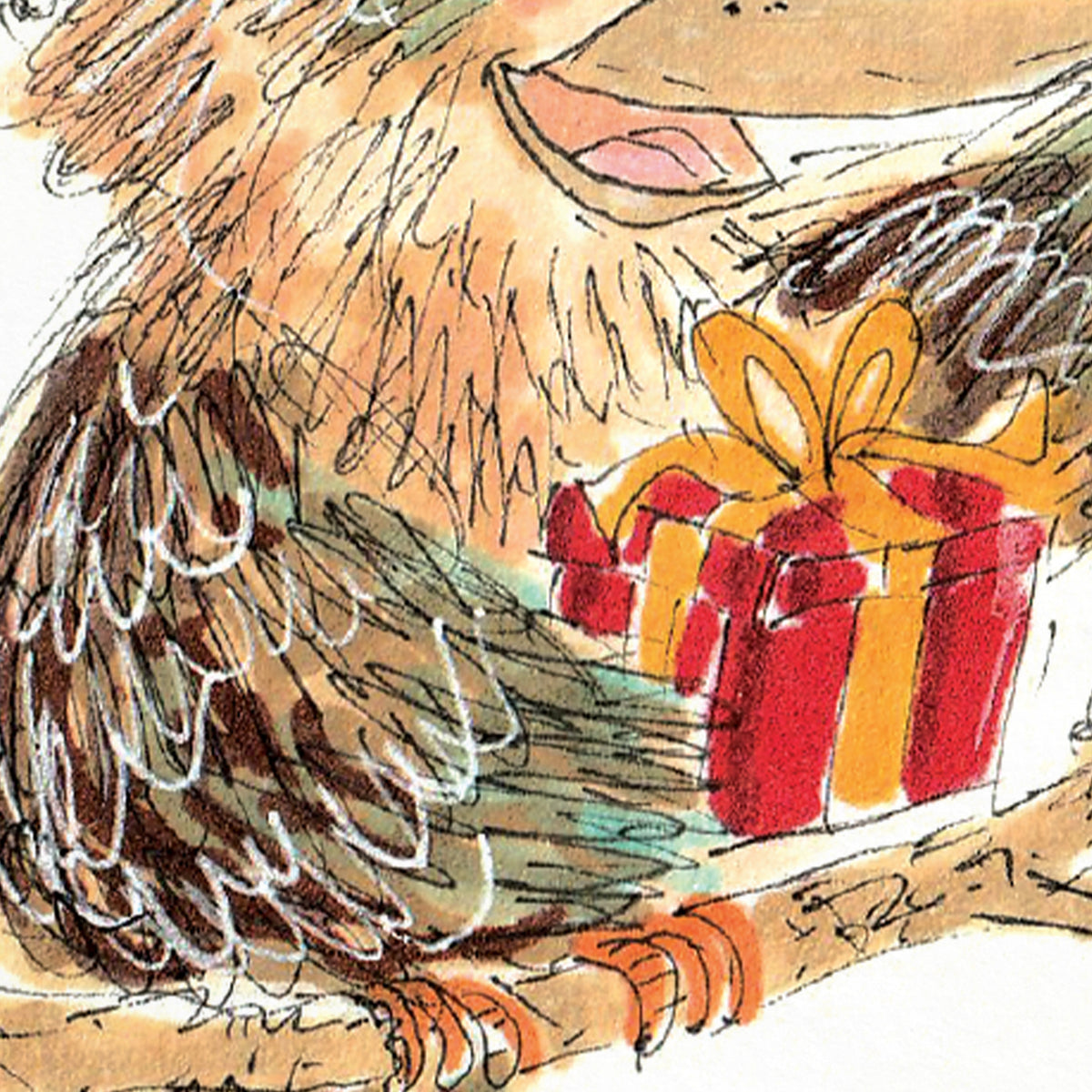 Merry Christmas, Wishing You Lots of Laughs hand-drawn kookaburra Australian Christmas card by Well Drawn, product image 9