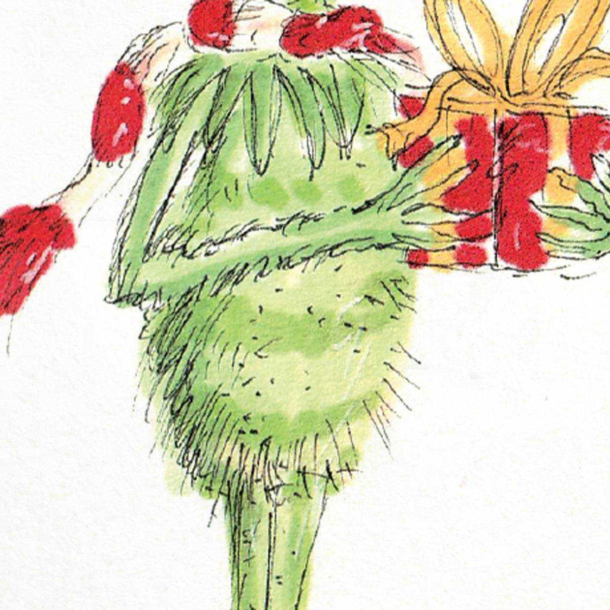 Merry Grinchmas funny festive character Christmas greeting card by Well Drawn, image 9