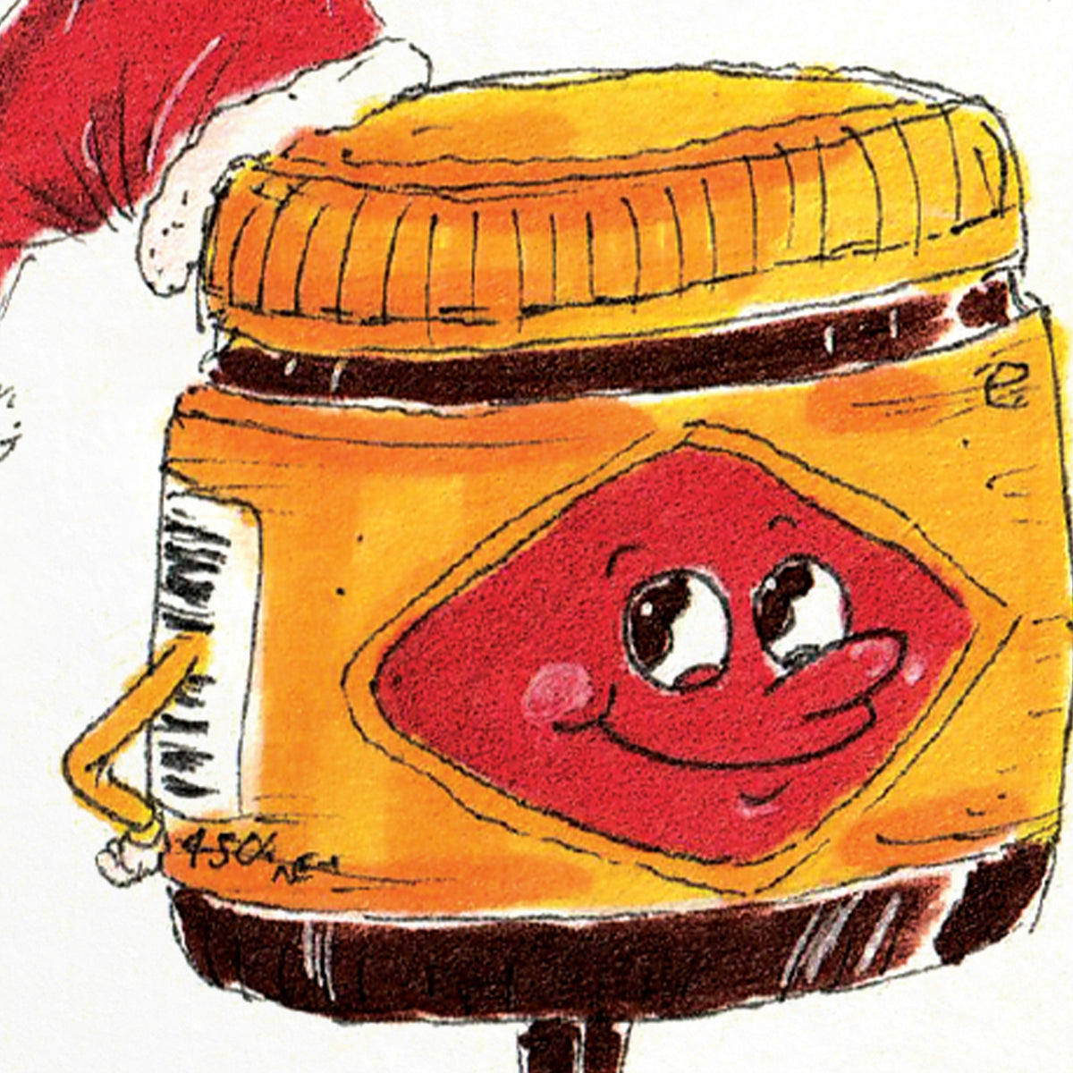 Have a MITEY Fine Christmas hand-drawn funny Christmas card by Well Drawn Australia, product image 9