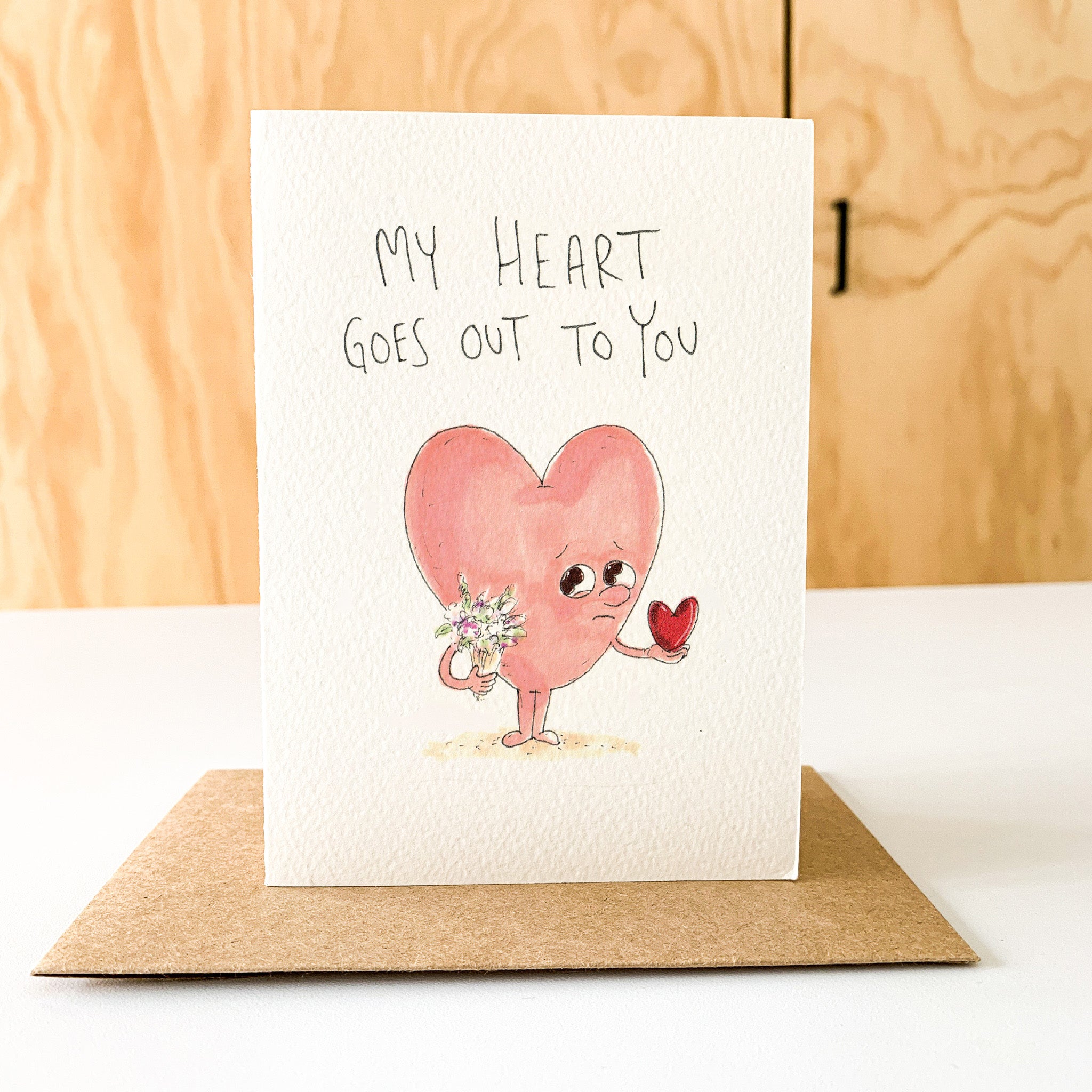 My Heart Goes Out To You Australian thinking of you and condolence card by Well Drawn, image 7