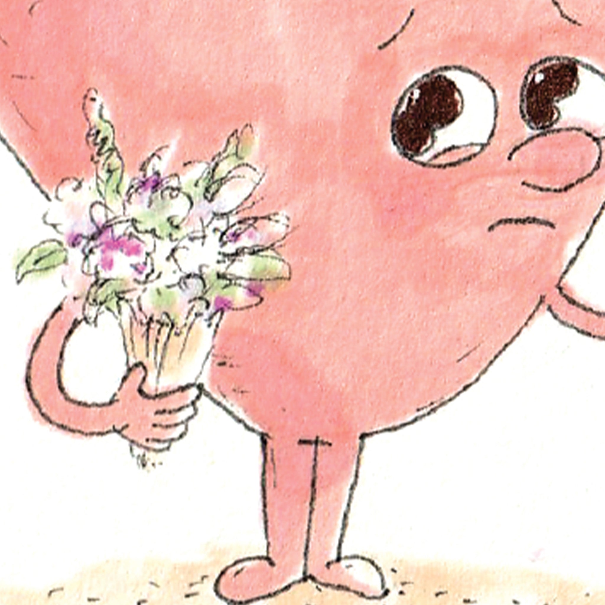 My Heart Goes Out To You thoughtful sympathy support card, designed by Well Drawn Melbourne, image 9
