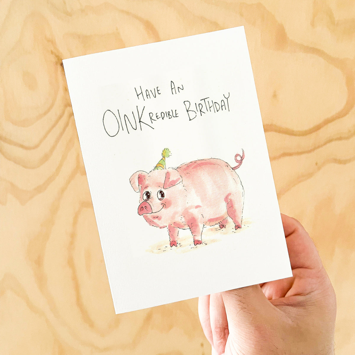 Have an OINKredible Birthday funny pig birthday card by Well Drawn, image 4