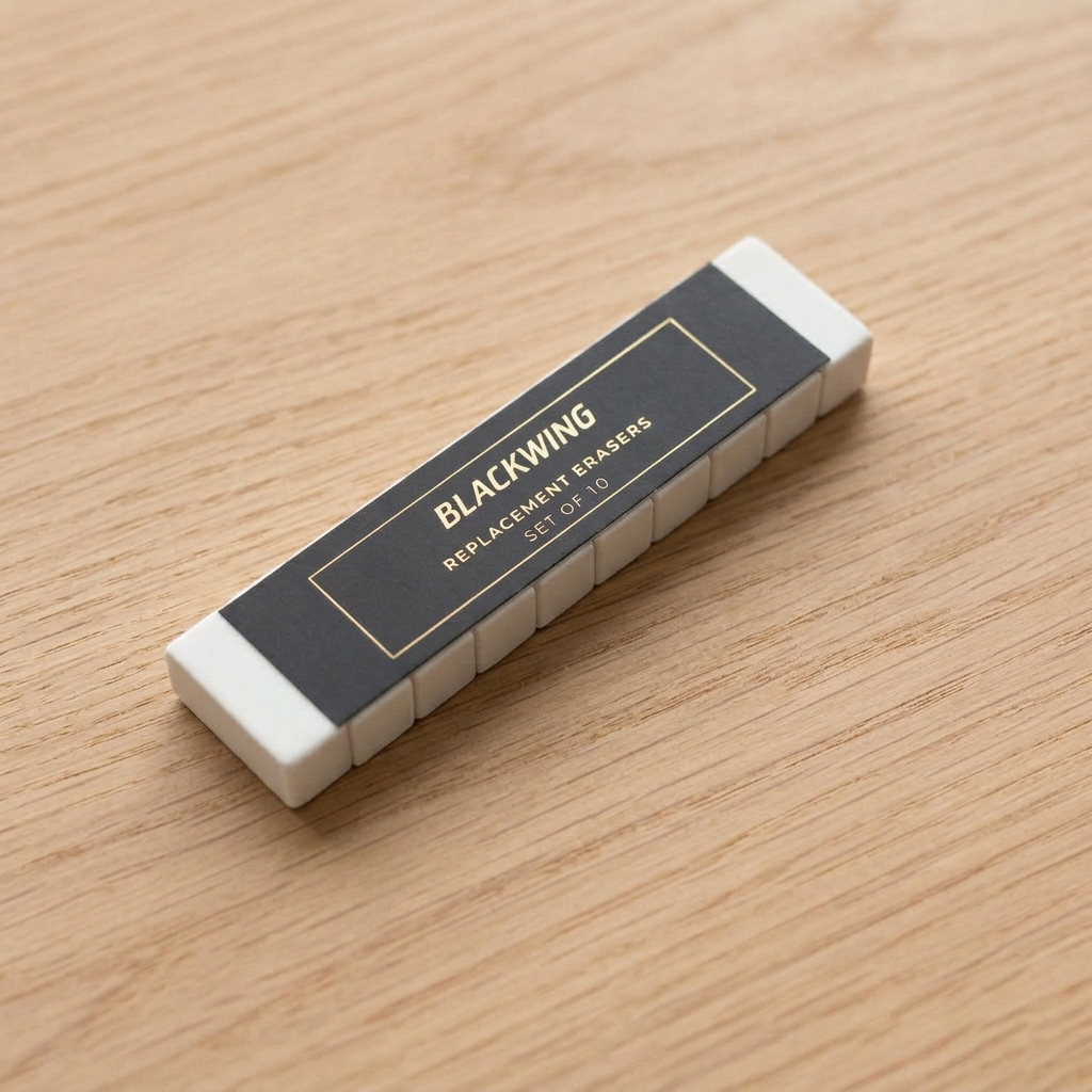 Blackwing - Pencil Replacement Erasers - Pack of 10 - White - Well Drawn