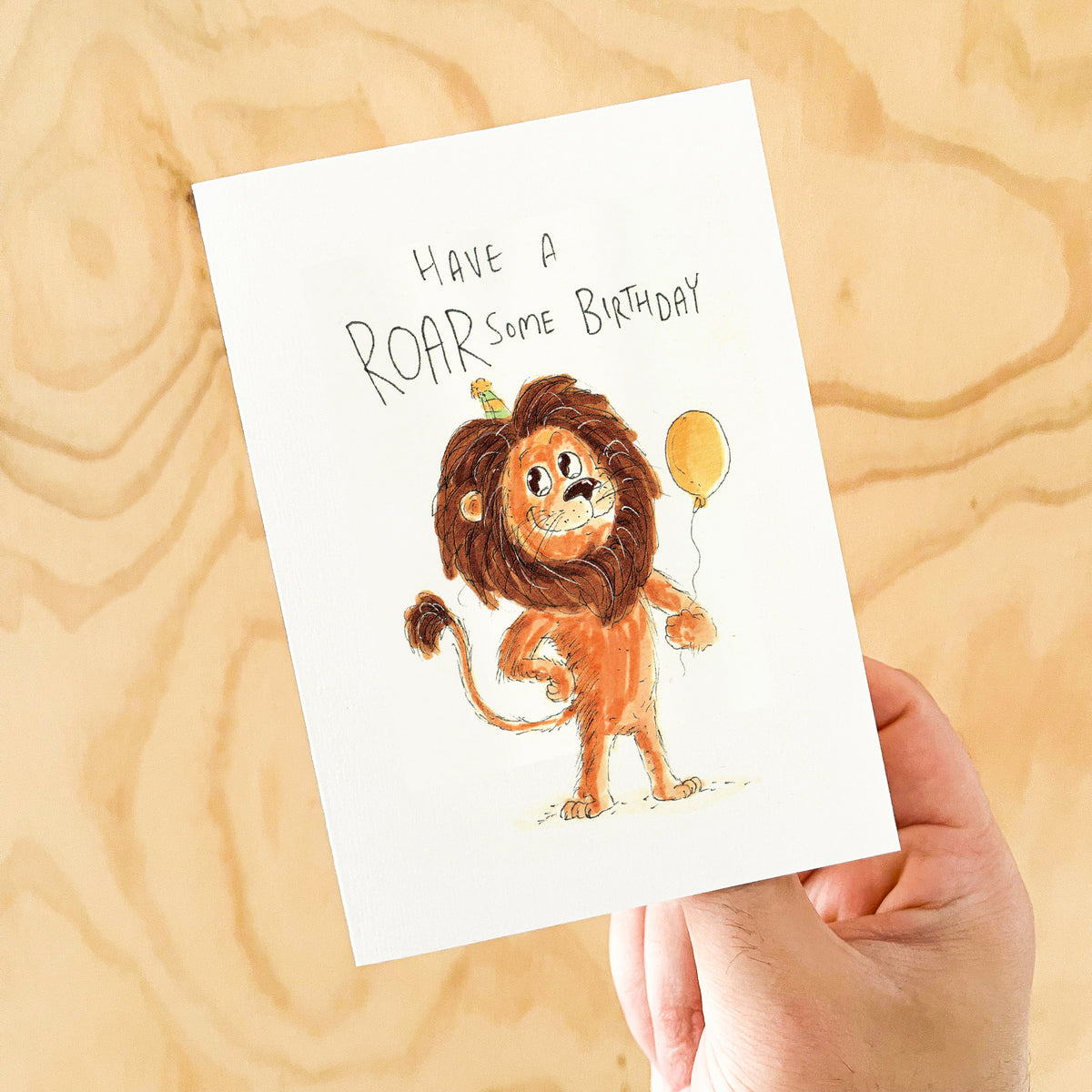 Have a ROARsome Birthday funny lion birthday card by Well Drawn, image 4