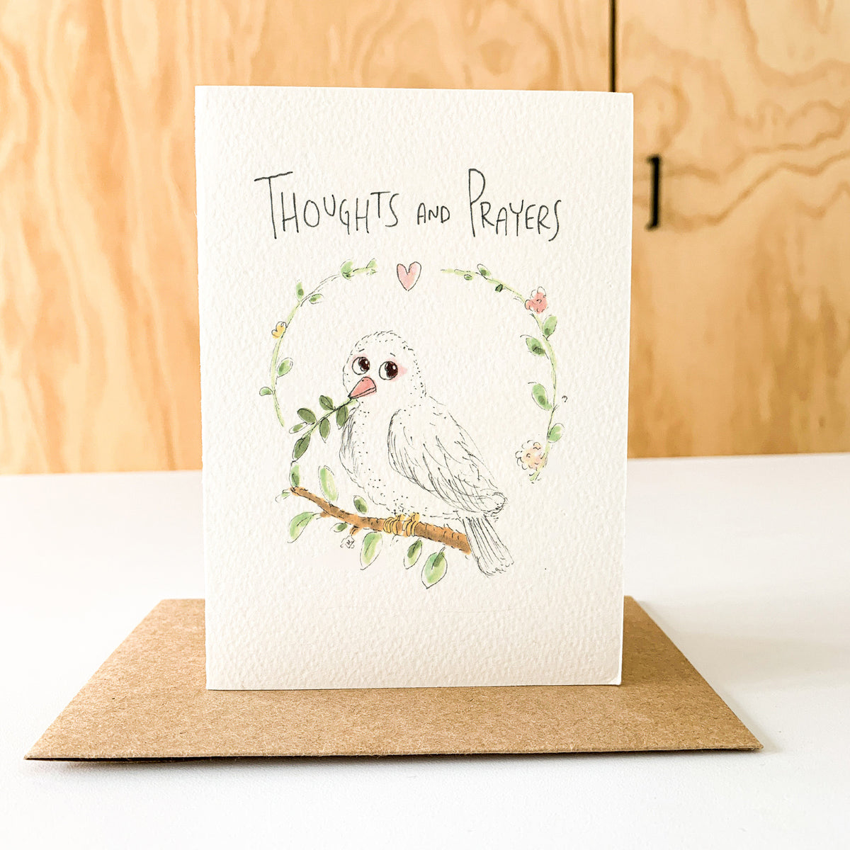 Thoughts And Prayers sympathy support card for grief and difficult times by Well Drawn, image 7