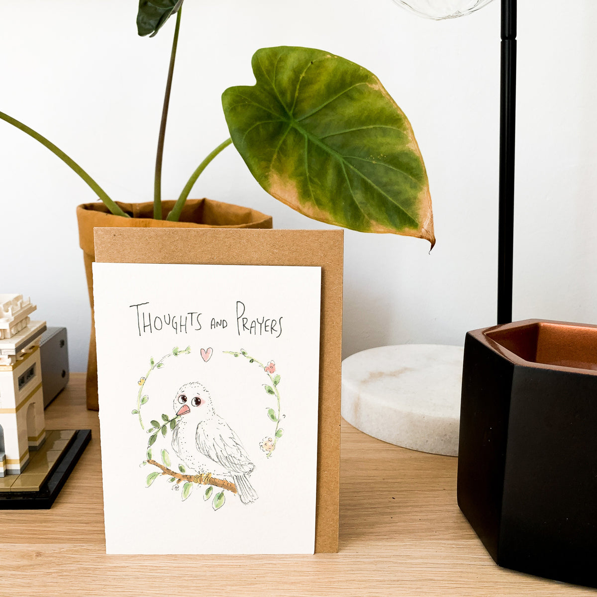Thoughts And Prayers hand-drawn Australian sympathy and condolence card by Well Drawn, image 8
