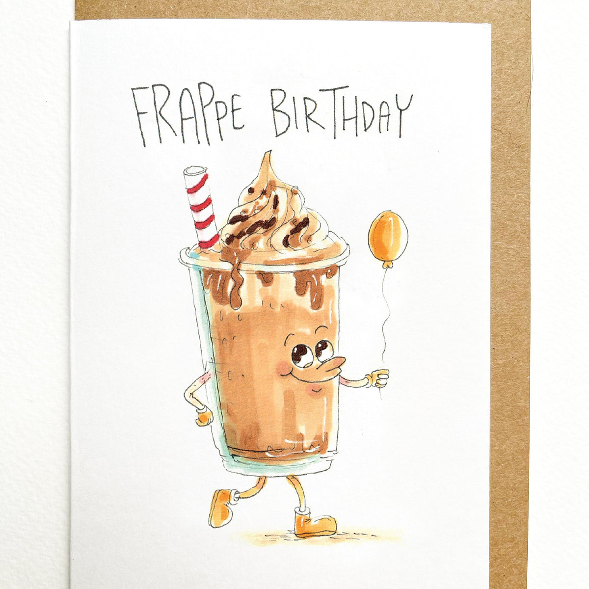 FRAPPE Birthday | Well Drawn A6 birthday greeting card photo 2 of 9
