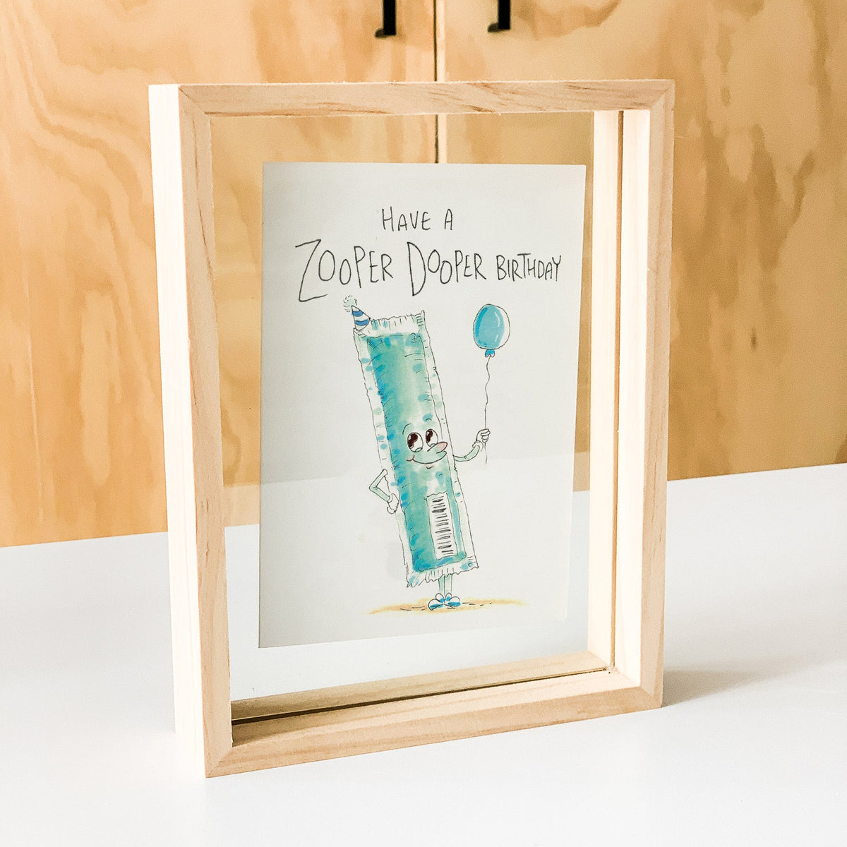 Have a Zooper Dooper Birthday | Well Drawn A6 birthday greeting card photo 5 of 9