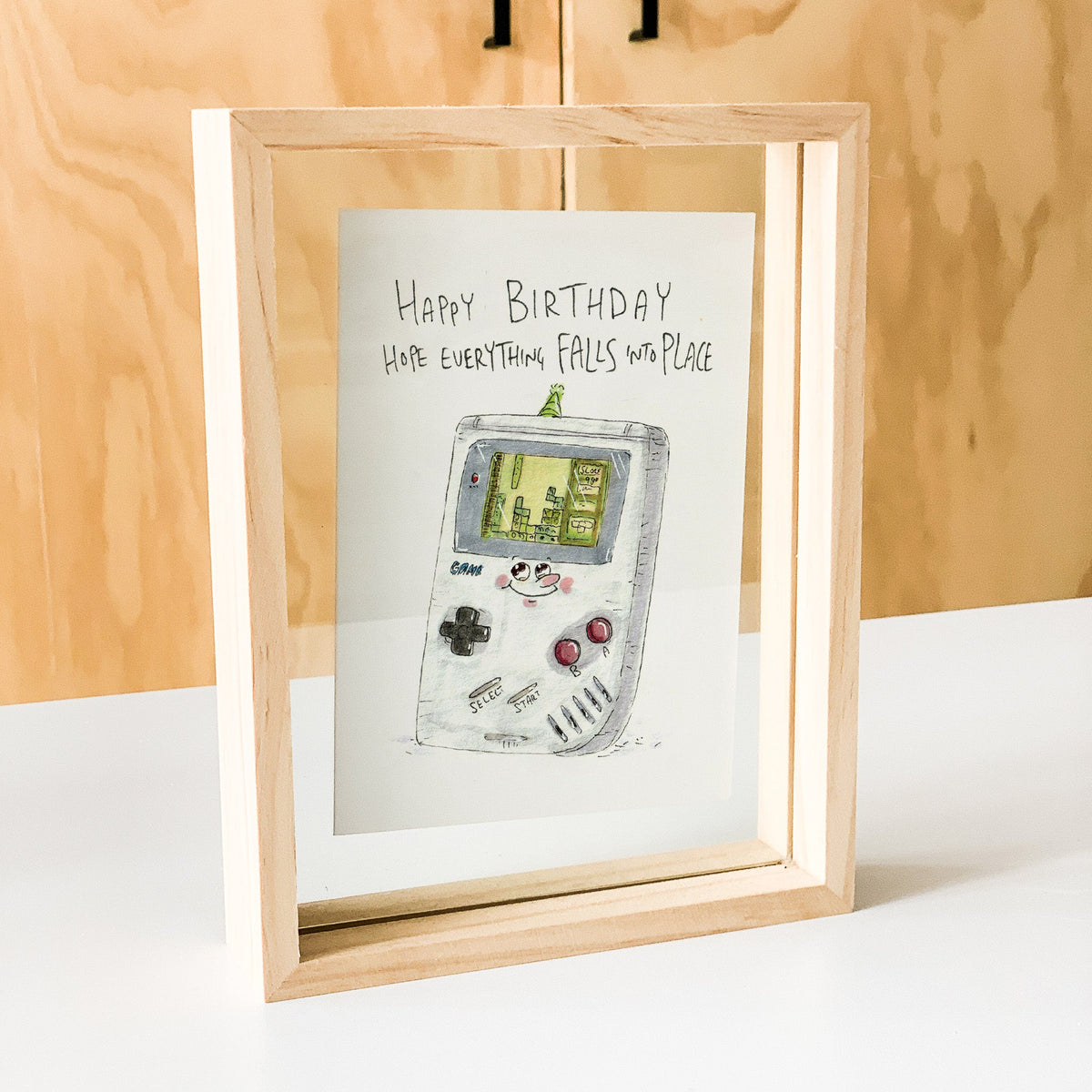 tetris video game birthday card by Well Drawn Australia, gallery product photo 5