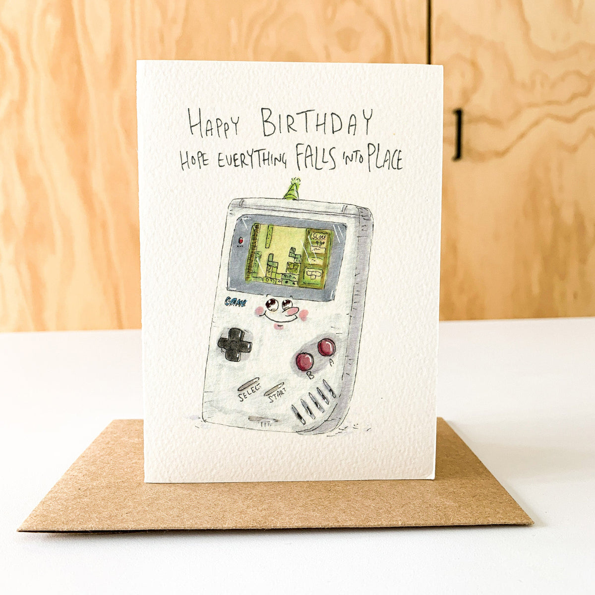 tetris video game birthday card by Well Drawn Australia, gallery product photo 7