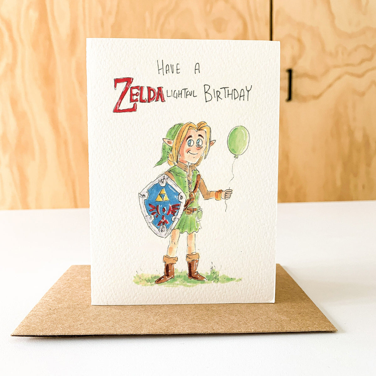 zelda video game birthday card by Well Drawn Australia, gallery product photo 7