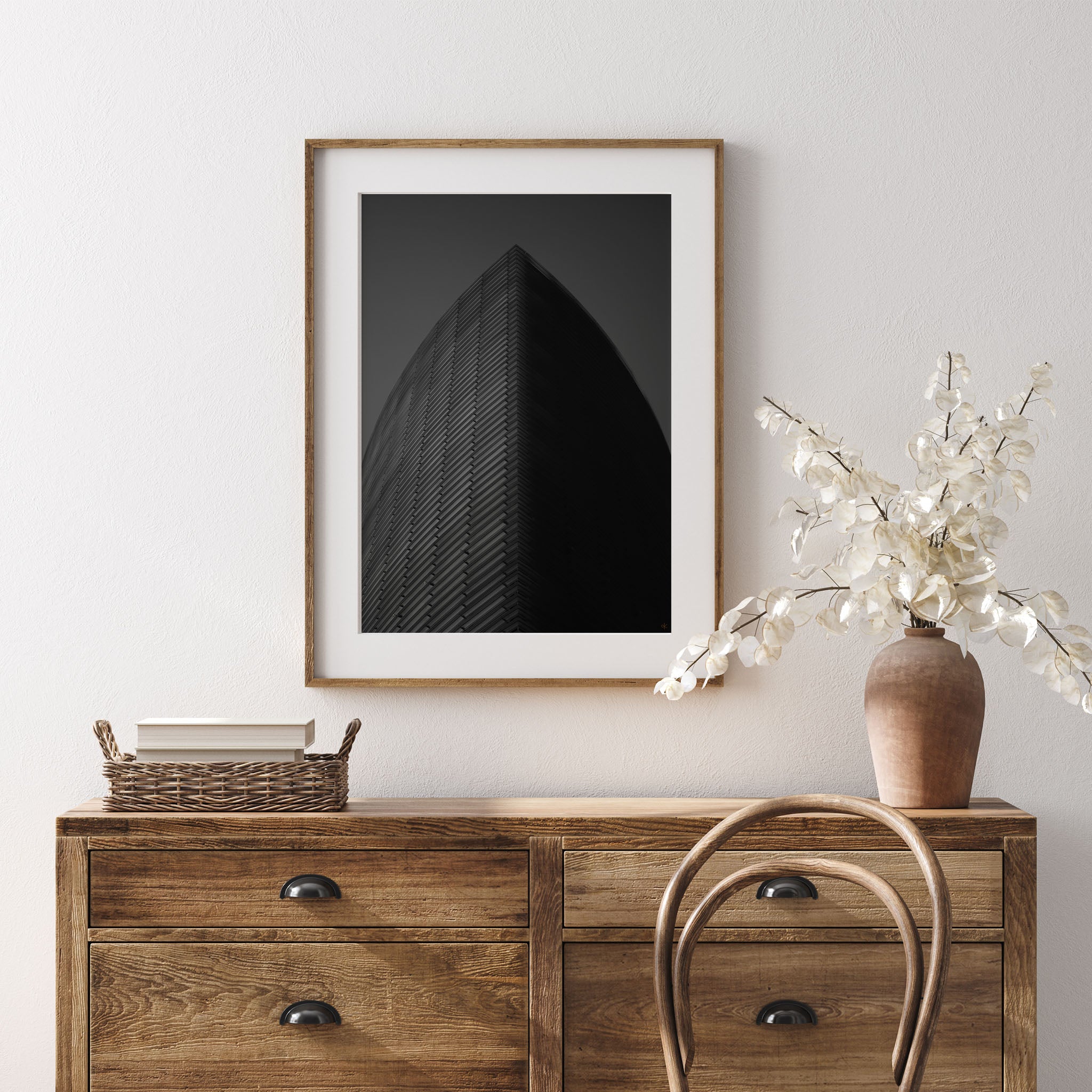 Minimal Black and White Monolith - Ash K - Well Drawn