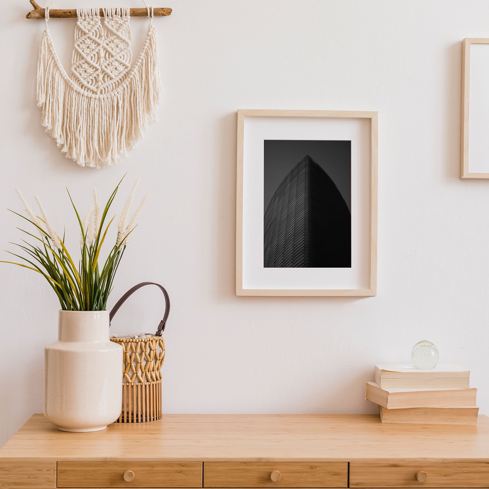 Minimal Black and White Monolith - Ash K - Well Drawn