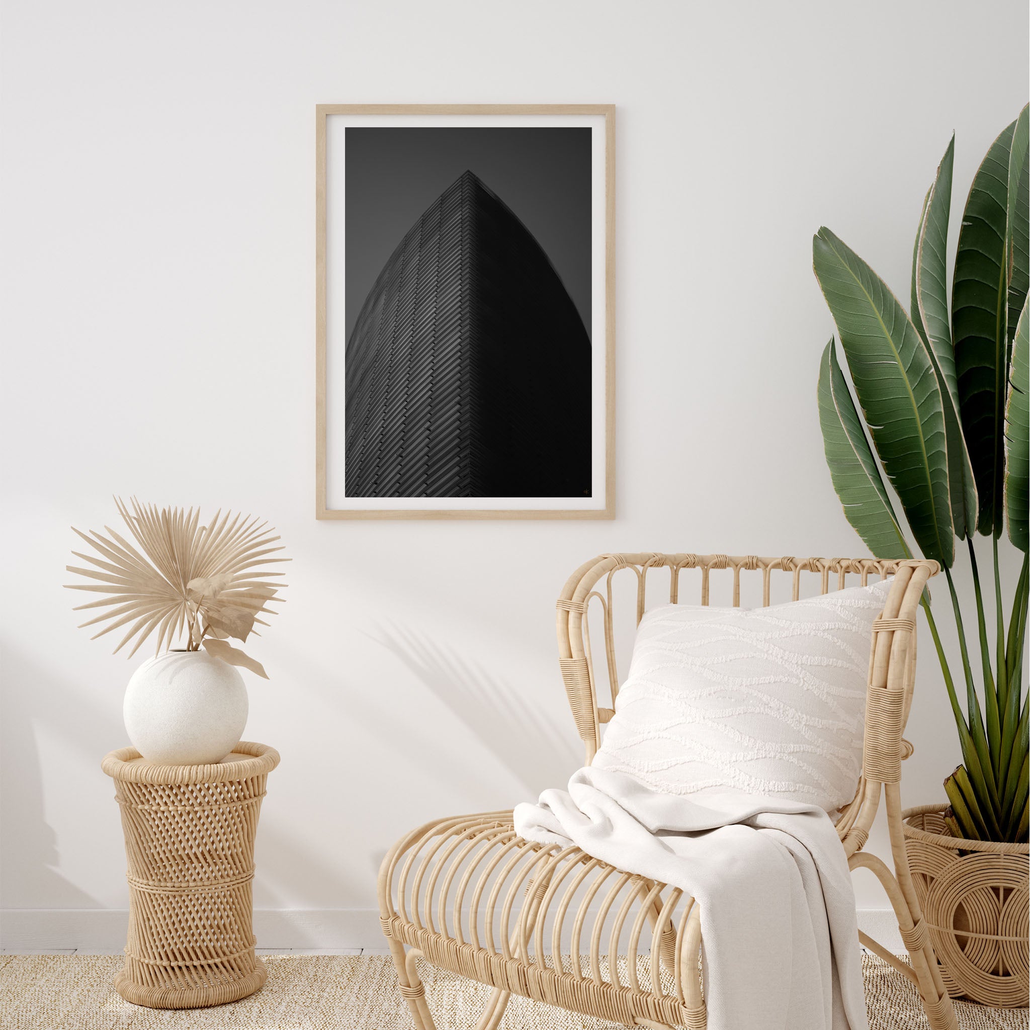 Minimal Black and White Monolith - Ash K - Well Drawn