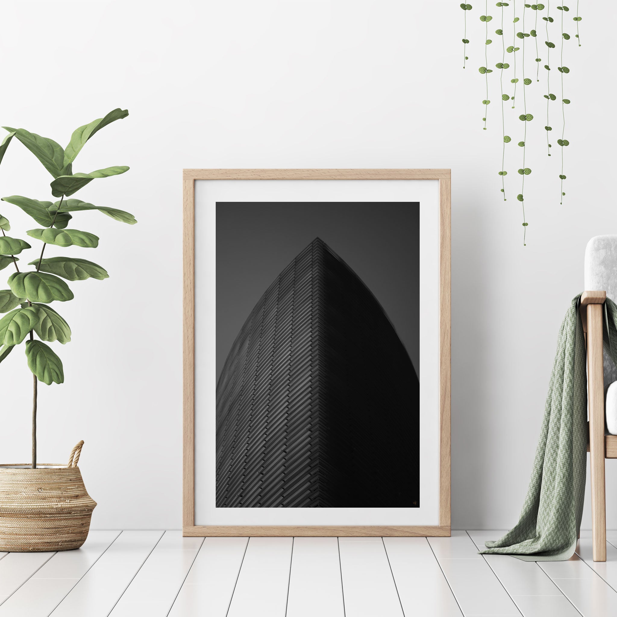 Minimal Black and White Monolith - Ash K - Well Drawn