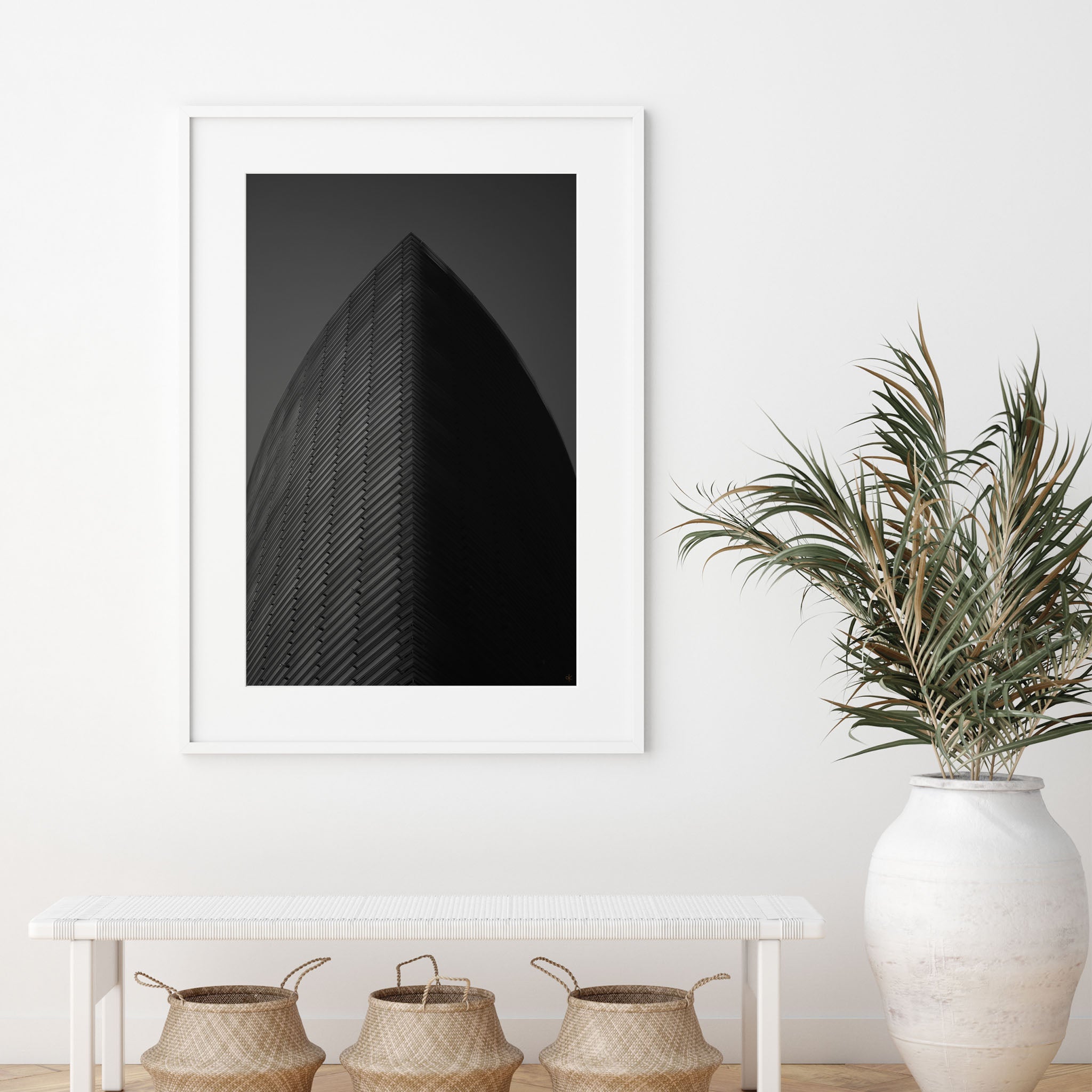 Minimal Black and White Monolith - Ash K - Well Drawn