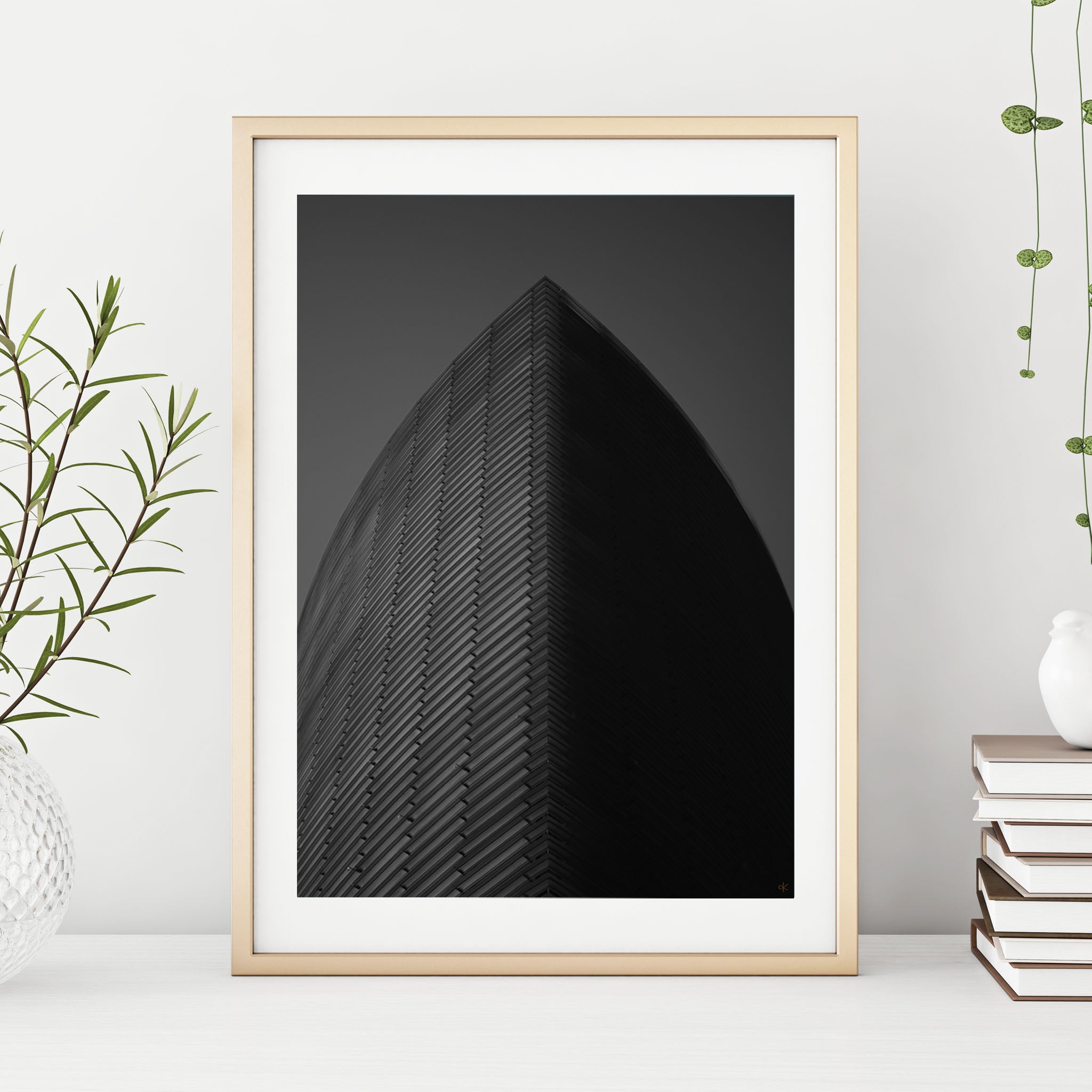 Minimal Black and White Monolith - Ash K - Well Drawn