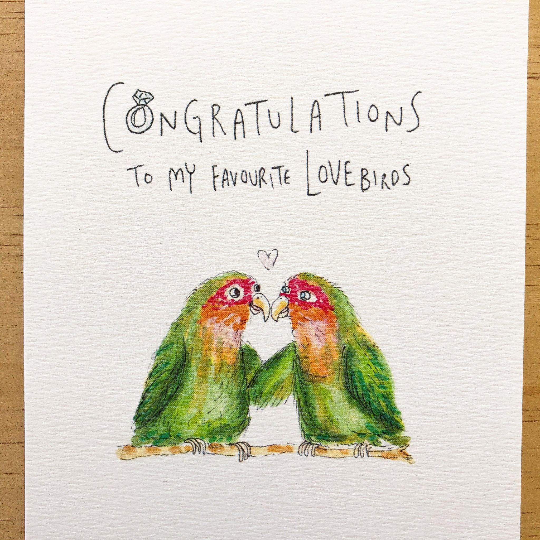 Congratulations To My Two Favourite Lovebirds - Well Drawn