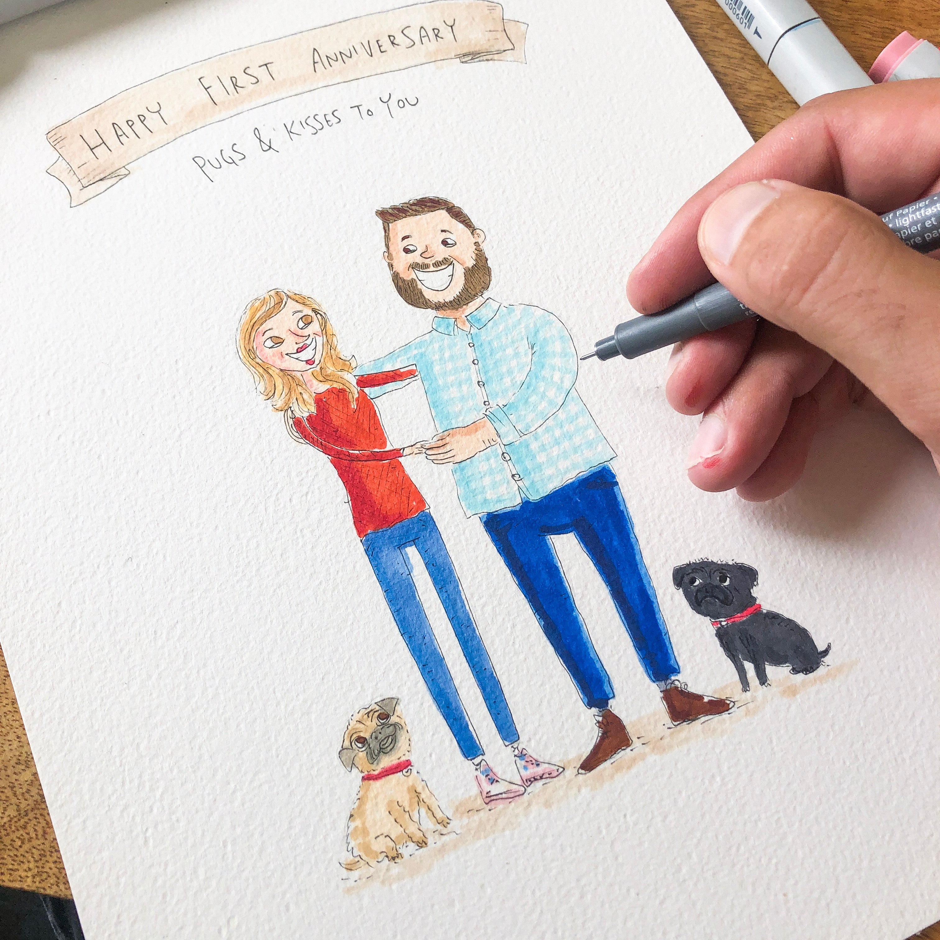 Custom Illustration - A4 - Well Drawn