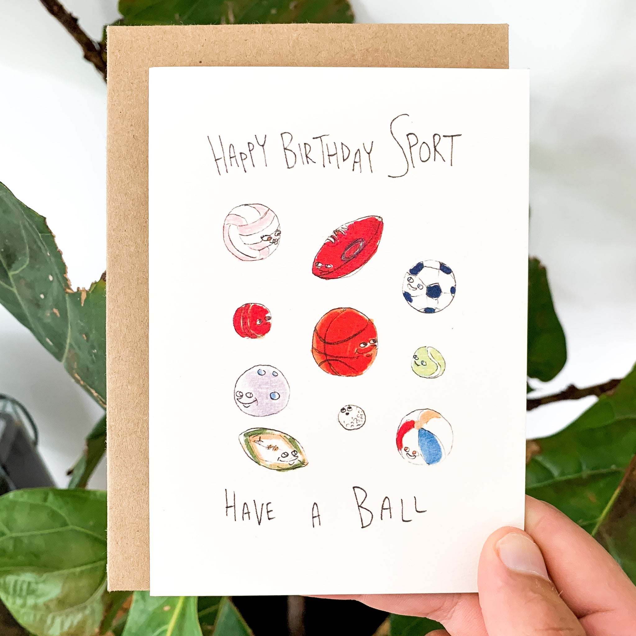 Happy Birthday Sport, Have A Ball - Well Drawn