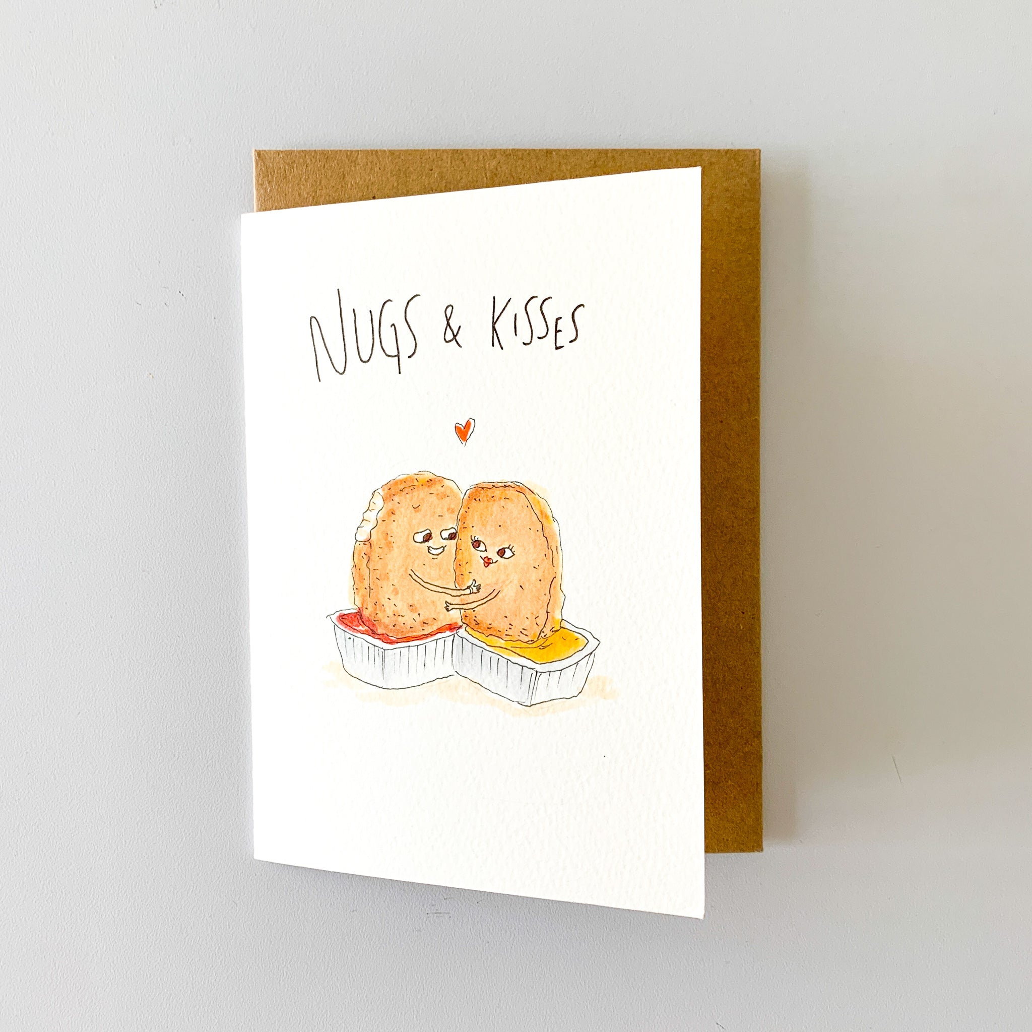 Nugs and Kisses | lovely card | hand-made card | cards