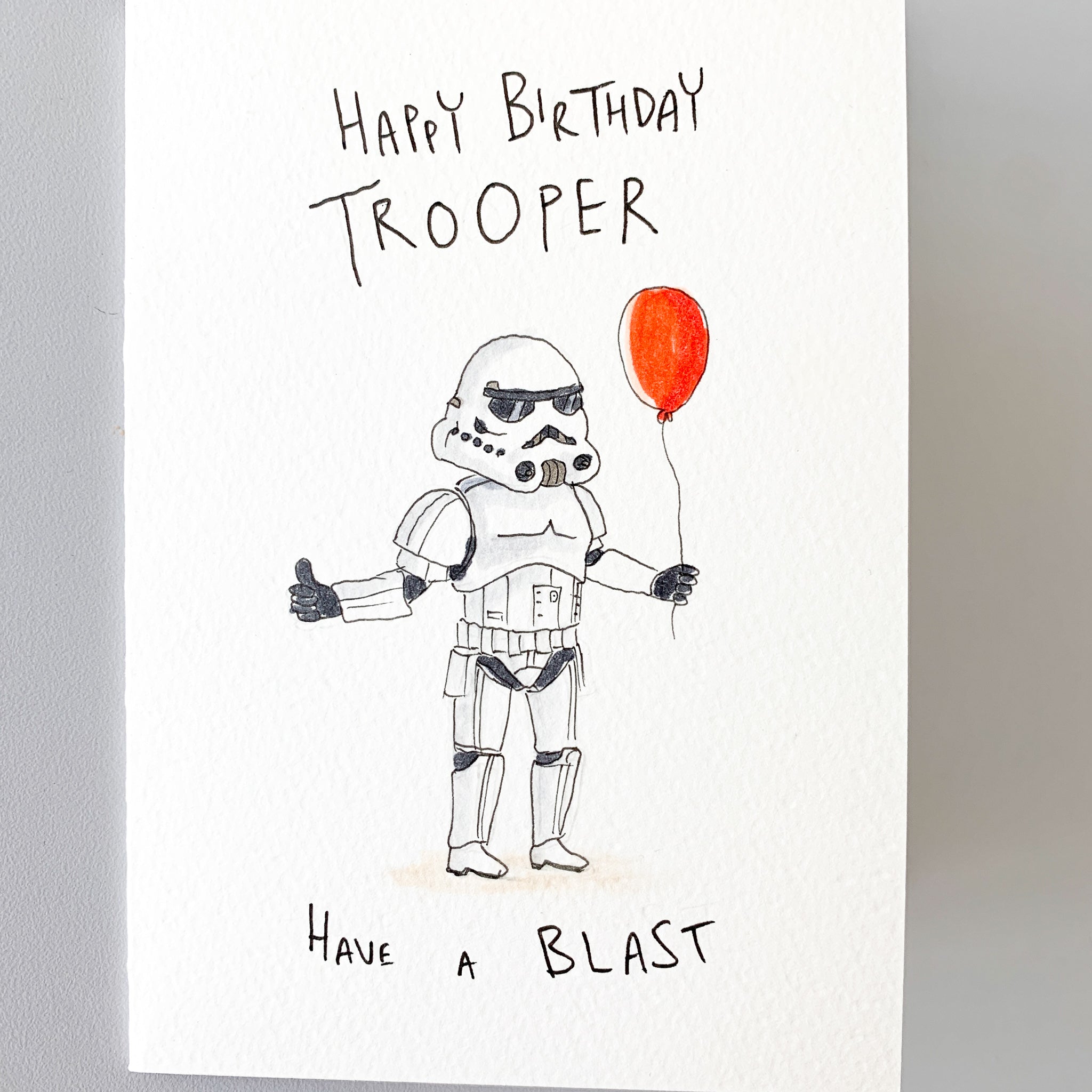 Happy Birthday Trooper, Have a Blast | lovely card | hand-made card | card
