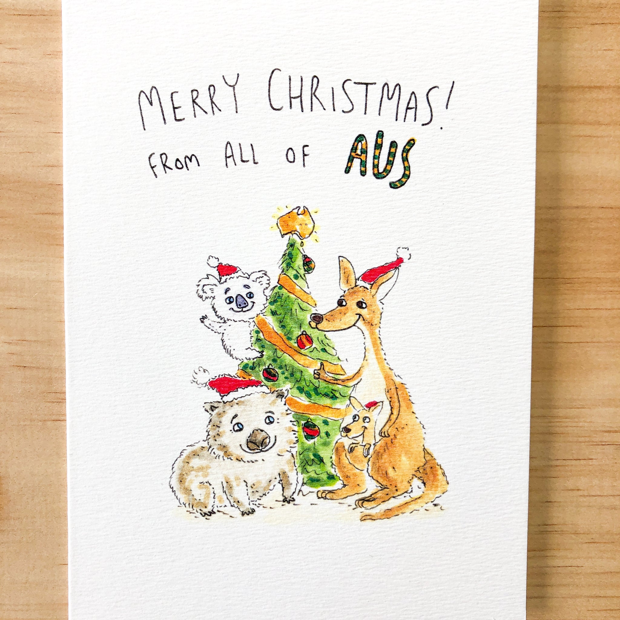 Merry Christmas From All of Aus - Well Drawn