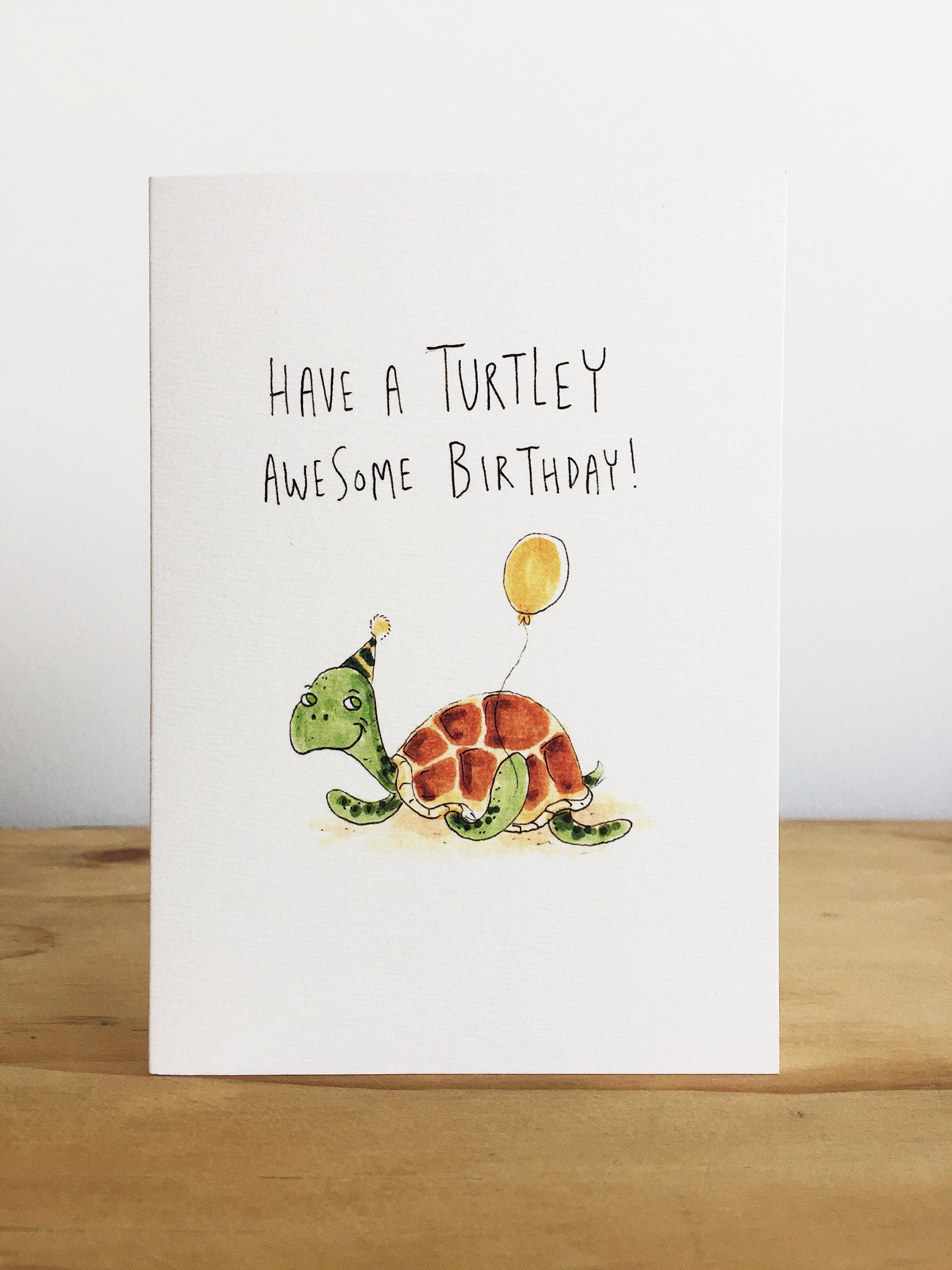Have a Turtley Awesome Birthday | hand-made card | lovely card | unique card