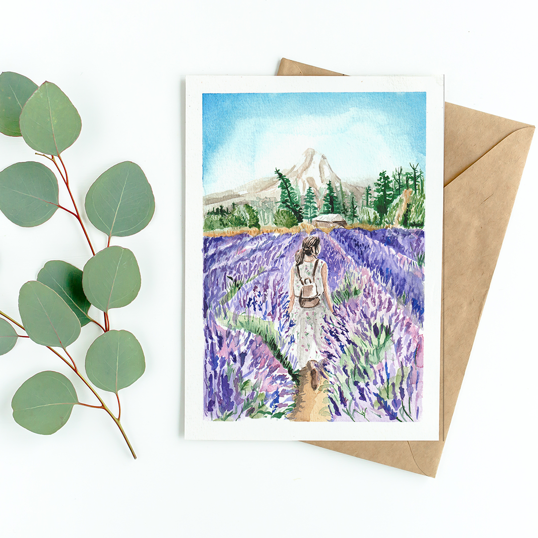 Lavender field - Well Drawn
