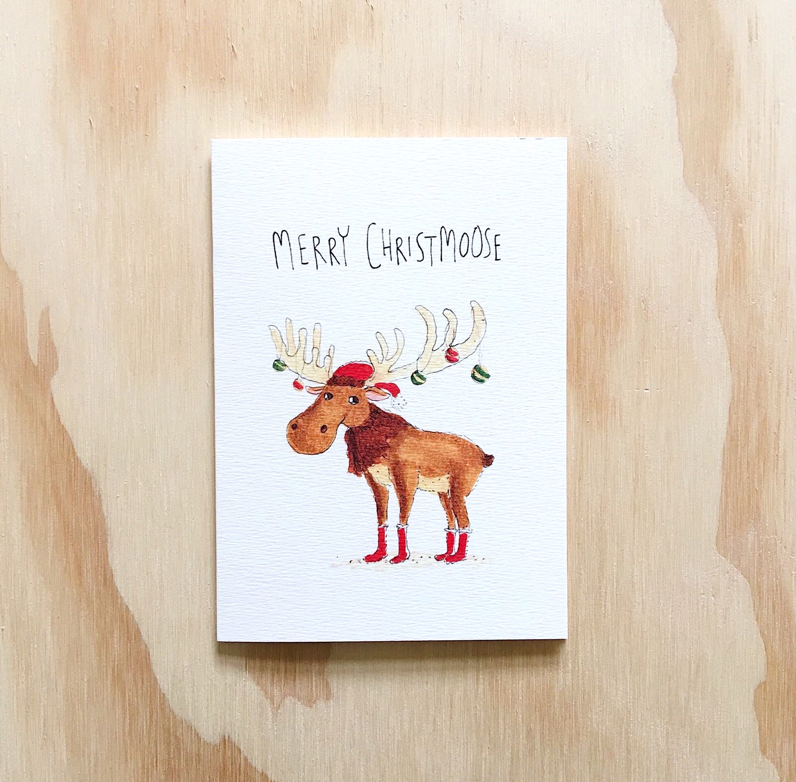 Merry Christmoose - Well Drawn