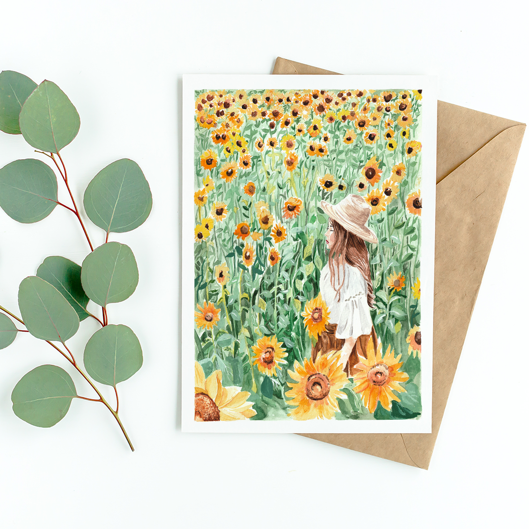 Sunflower field - Well Drawn