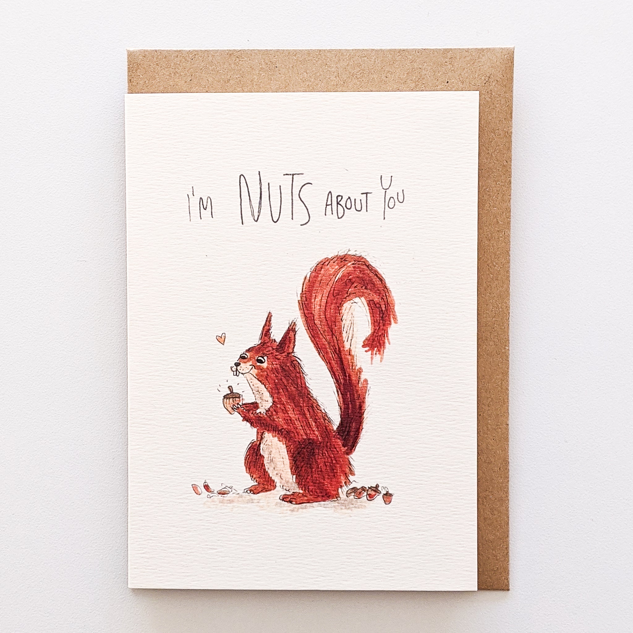 I'm Nuts About You | hand-made card | lovely card | unique card