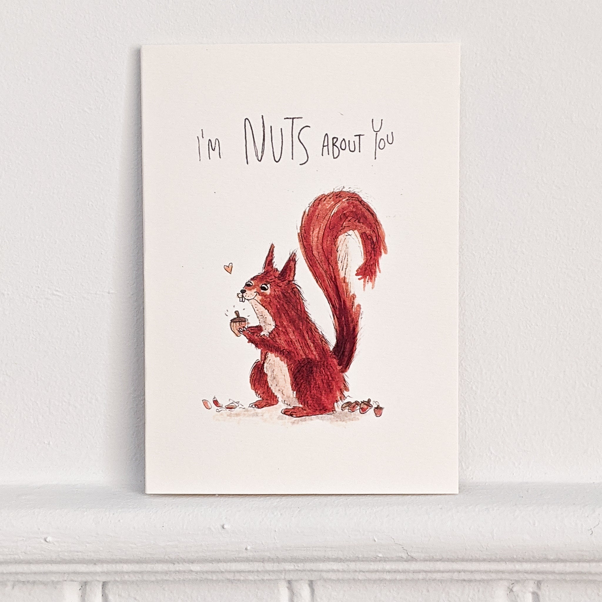 I'm Nuts About You | hand-made card | lovely card | unique card