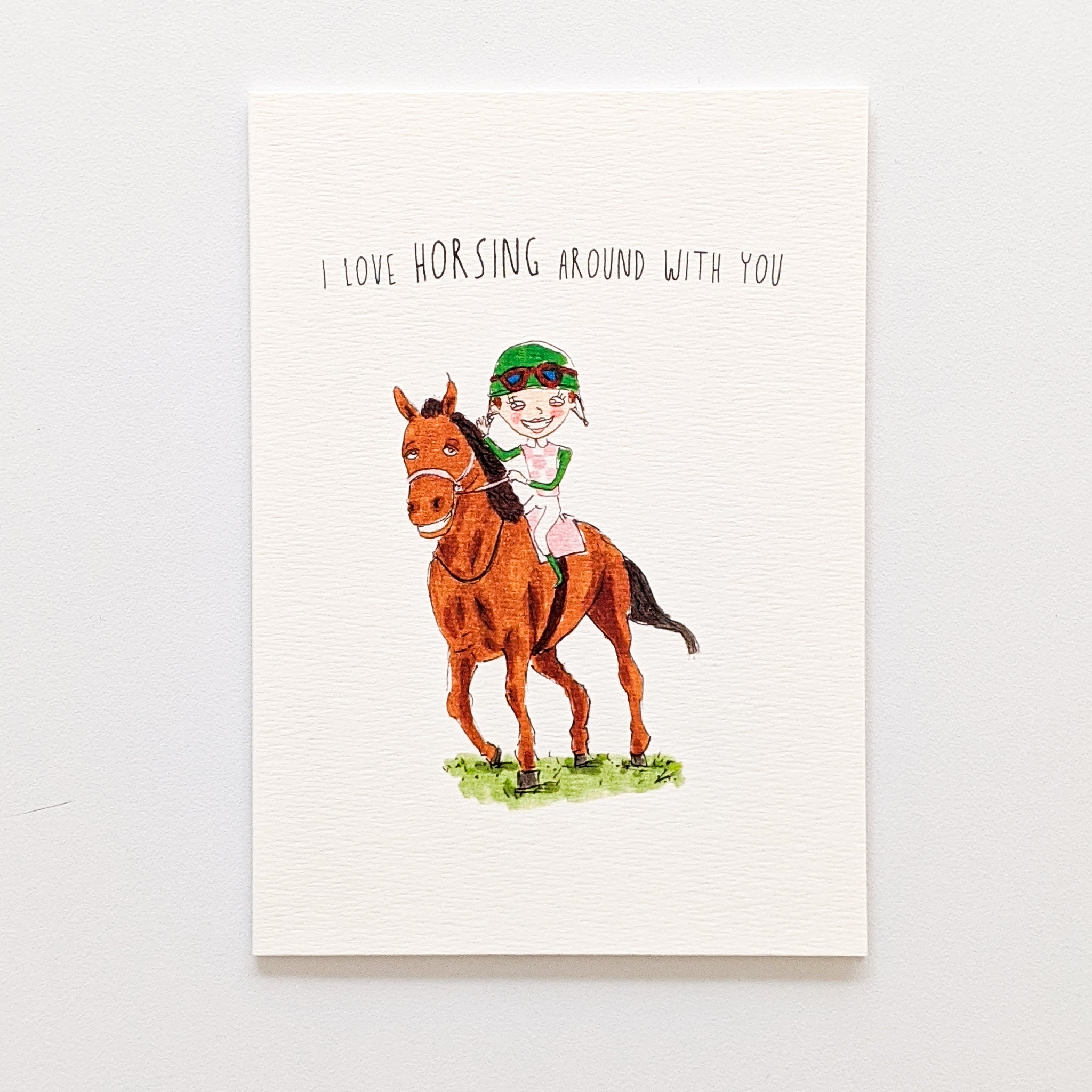 I Love Horsing Around With You | unique card | lovely card | hand-made card