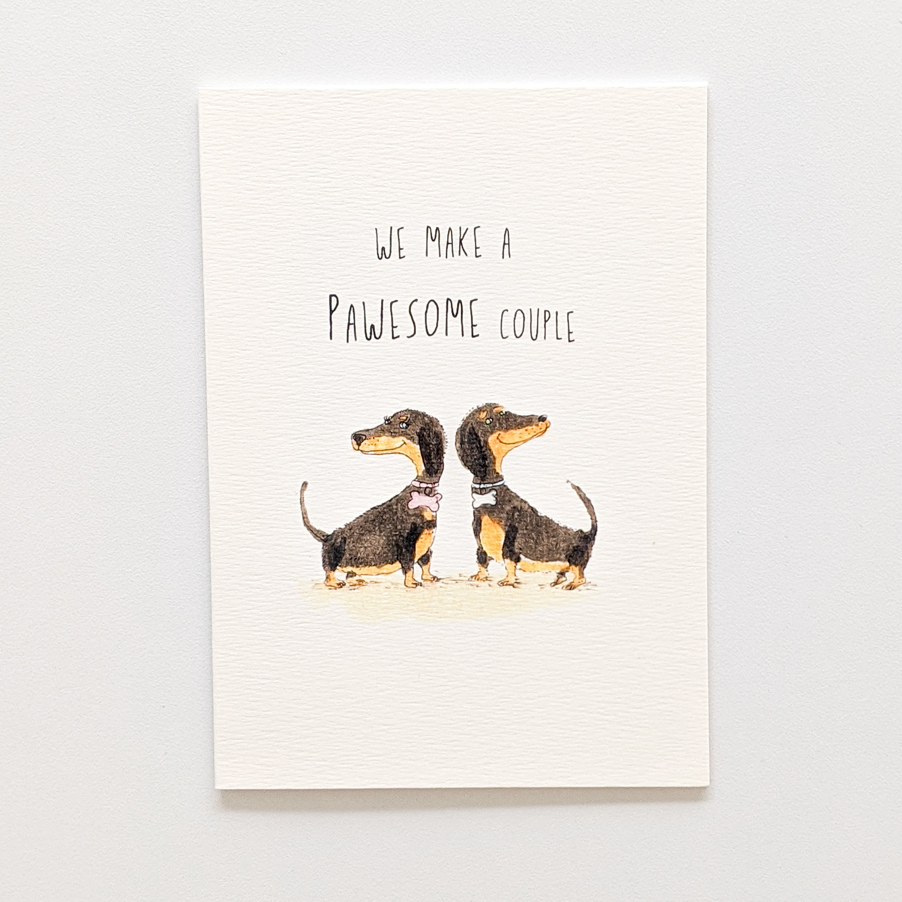 We Make a Pawesome Couple | lovely card | hand-made card | card